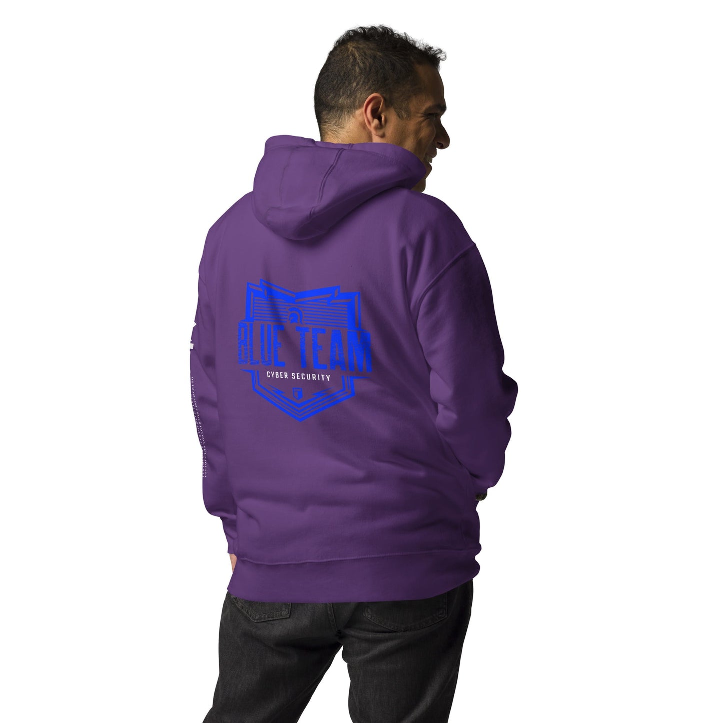 Cyber Security Blue Team V13 - Unisex Hoodie ( Back Print ) by DarkByteGear