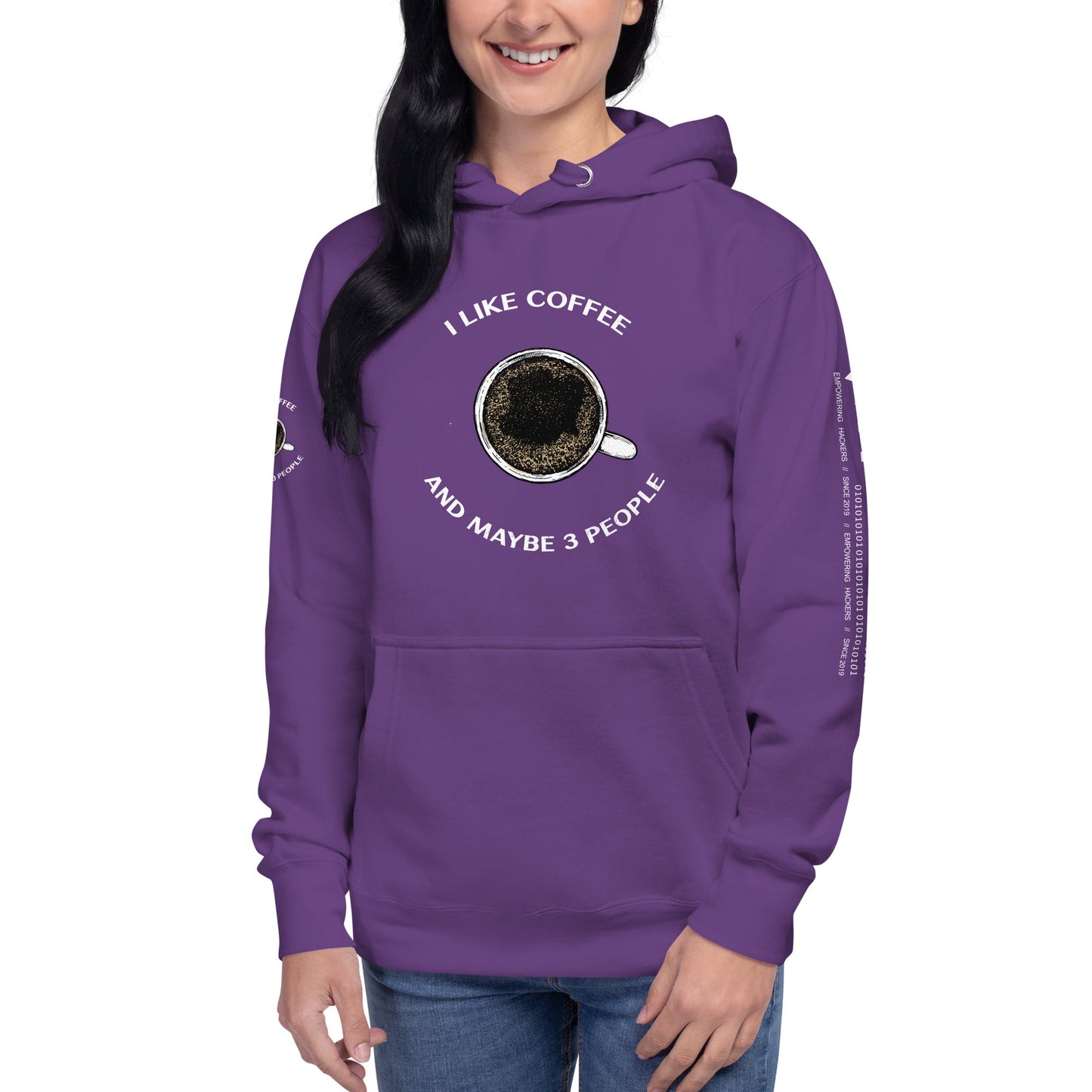 I like Coffee and maybe 3 people - Unisex Hoodie by DarkByteGear