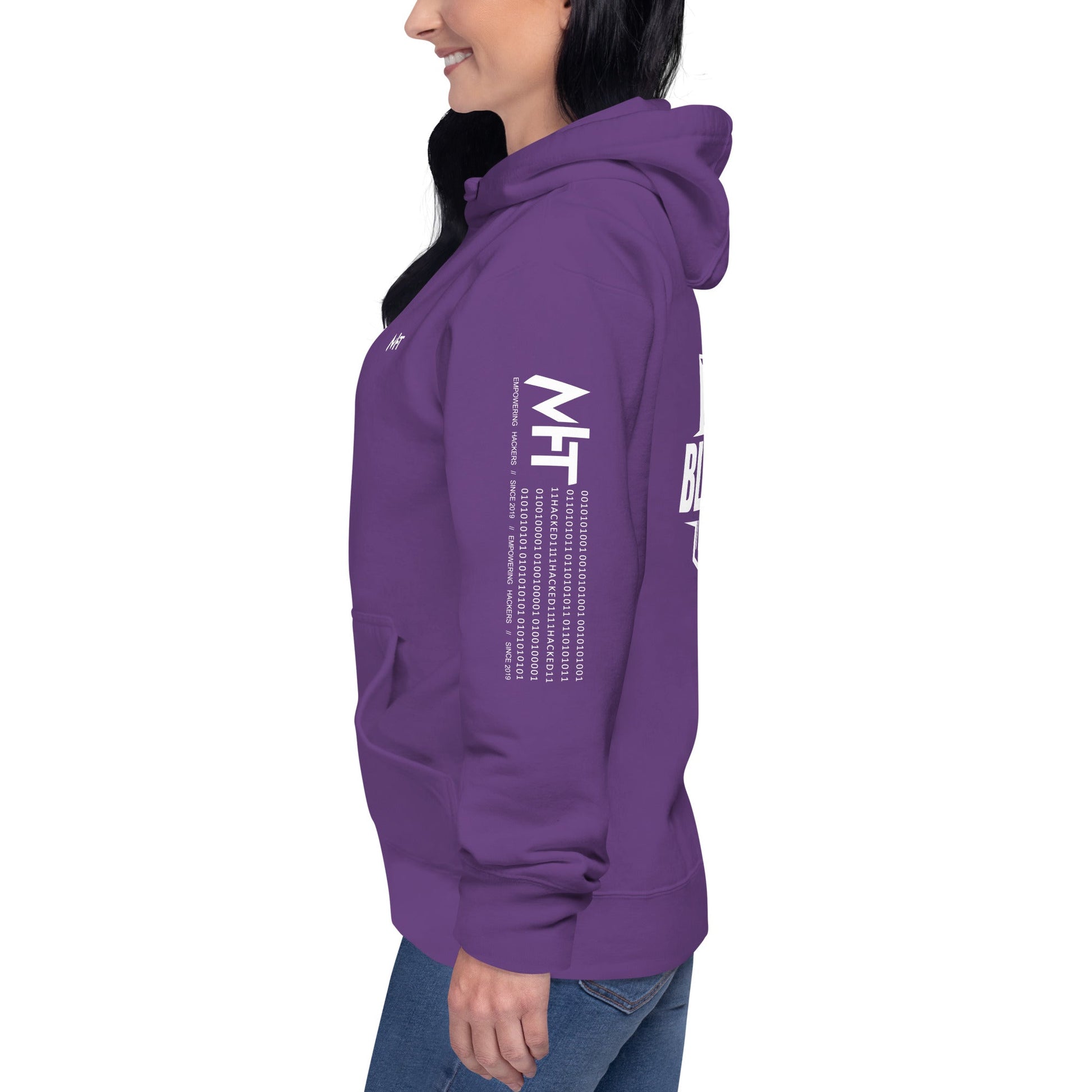 Cyber Security Blue Team V1 - Unisex Hoodie ( Back Print ) by DarkByteGear