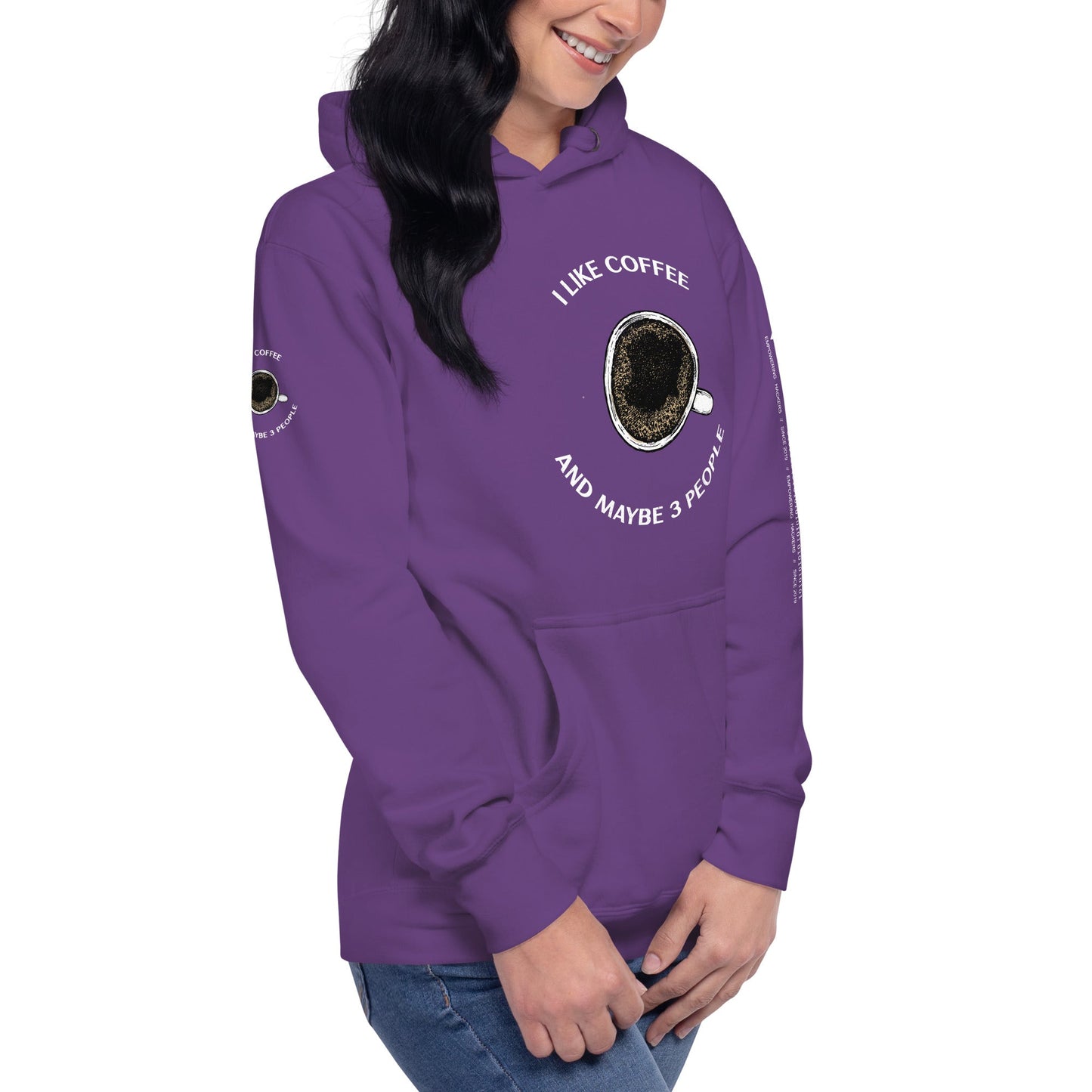 I like Coffee and maybe 3 people - Unisex Hoodie by DarkByteGear