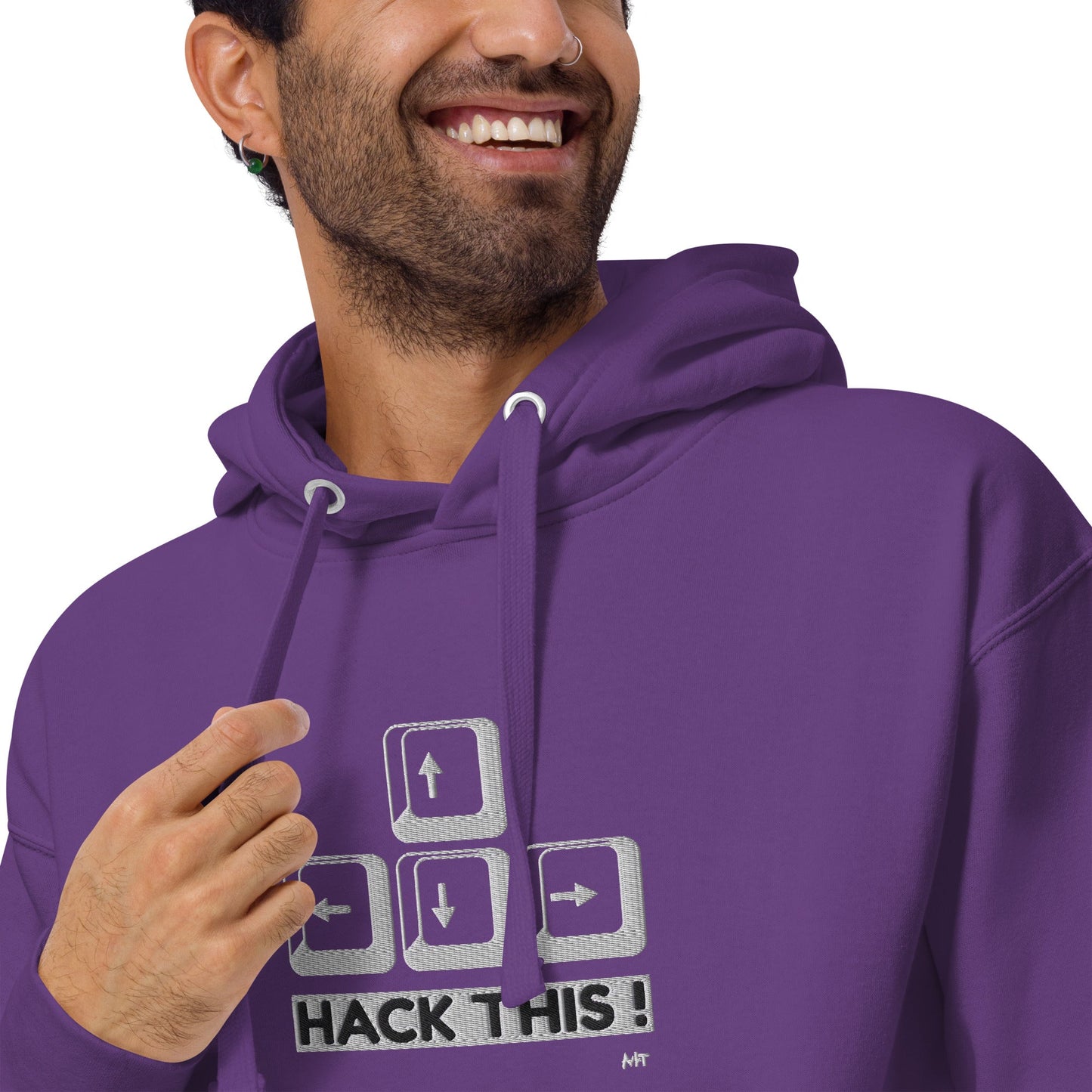 Hack this - Unisex Hoodie (embroidered) by DarkByteGear