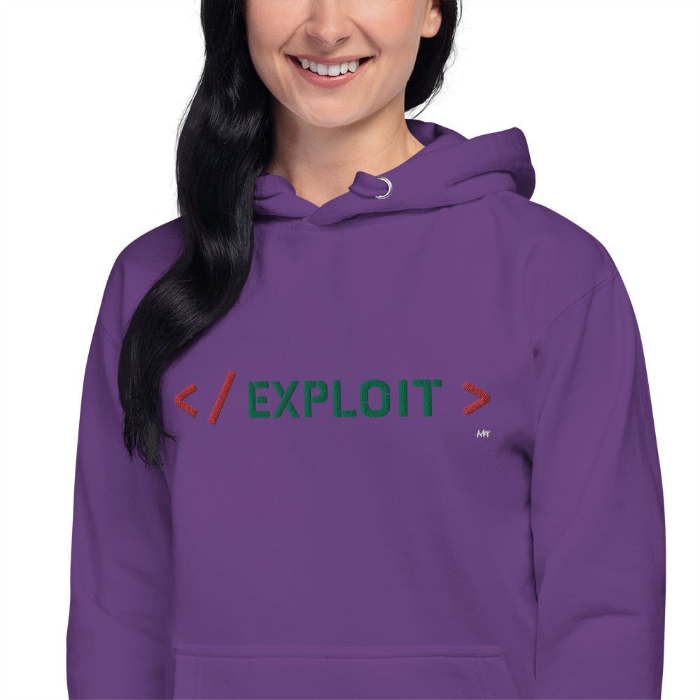 Exploit - Unisex Hoodie (embroidered) by DarkByteGear