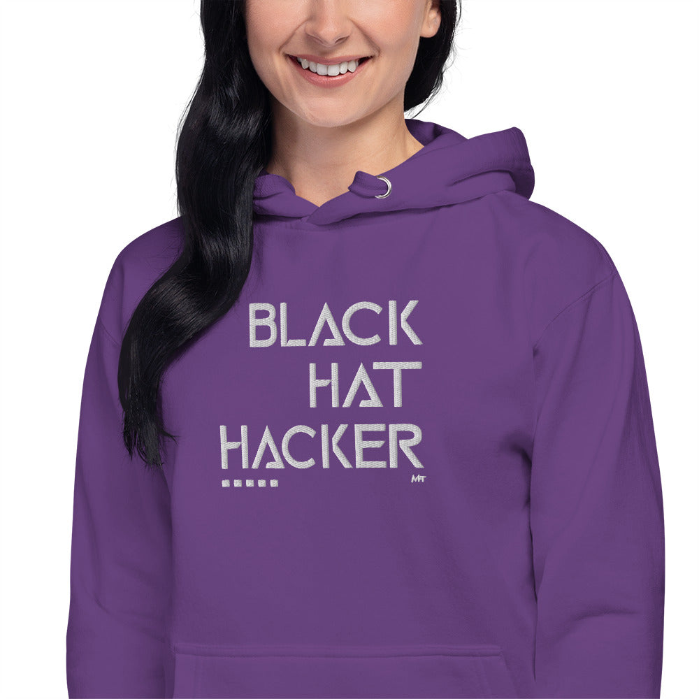 Black Hat Hacker - Unisex Hoodie (embroidered) by DarkByteGear