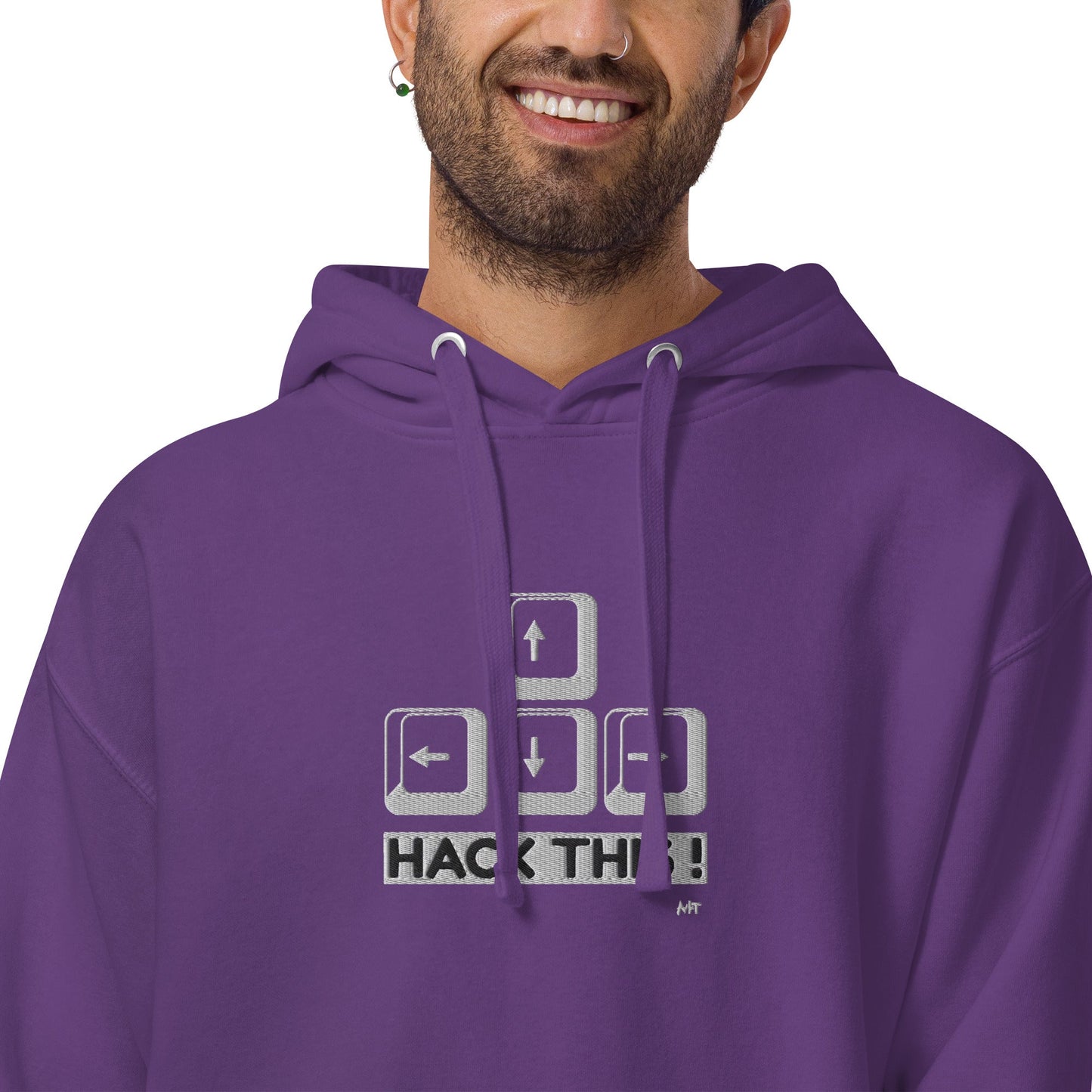 Hack this - Unisex Hoodie (embroidered) by DarkByteGear