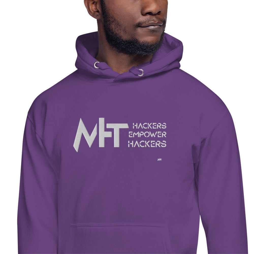 Hackers Empower Hackers - Unisex Hoodie (embroidered) by DarkByteGear