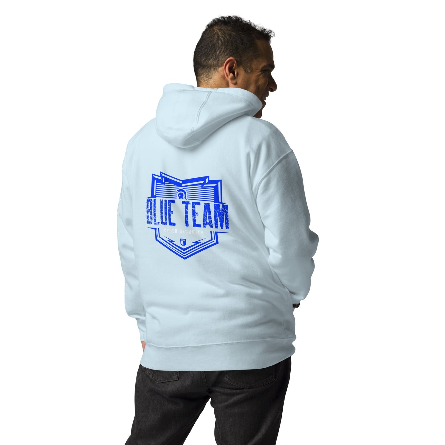 Cyber Security Blue Team V13 - Unisex Hoodie ( Back Print ) by DarkByteGear