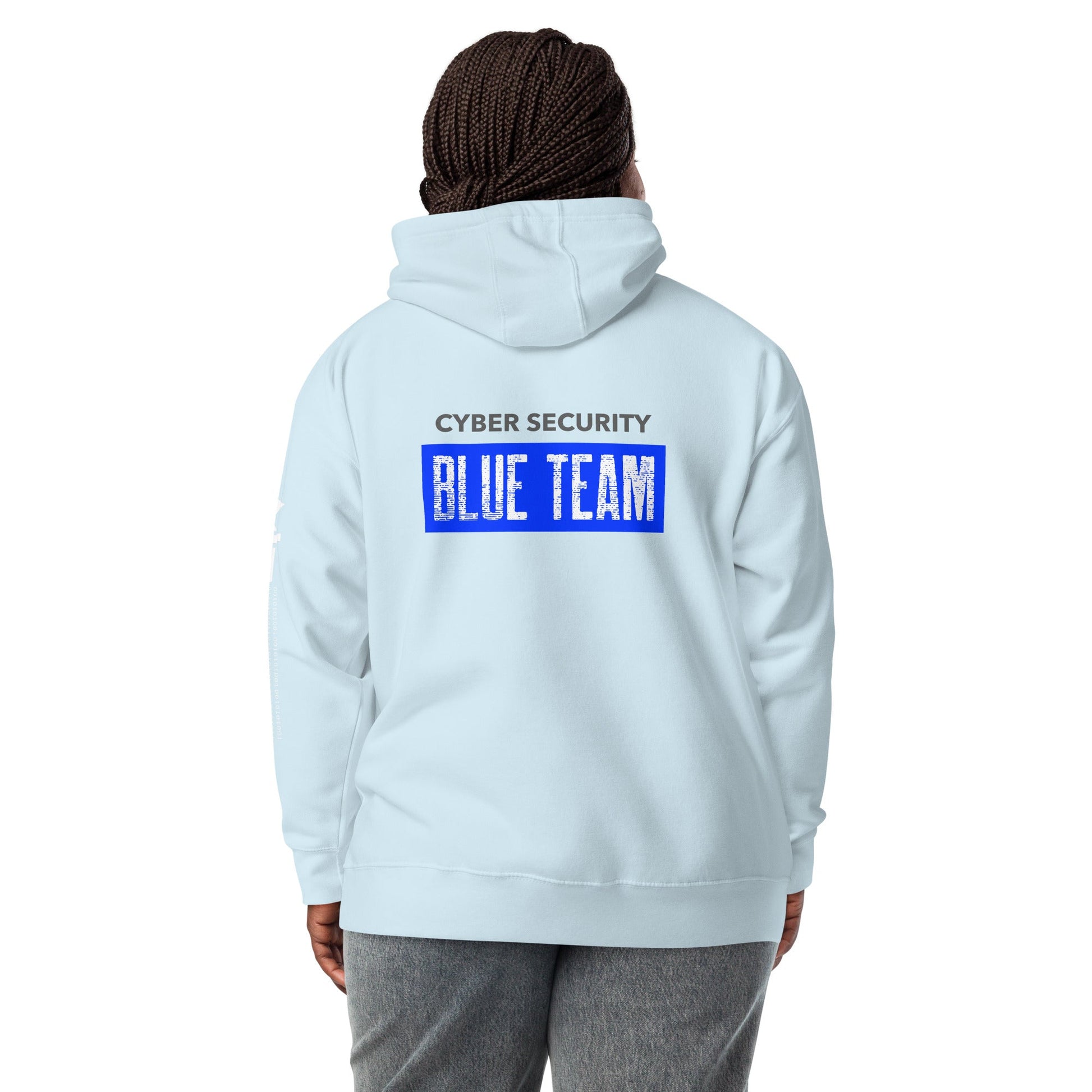 Cyber Security Blue Team V5 - Unisex Hoodie ( Back Print ) by DarkByteGear