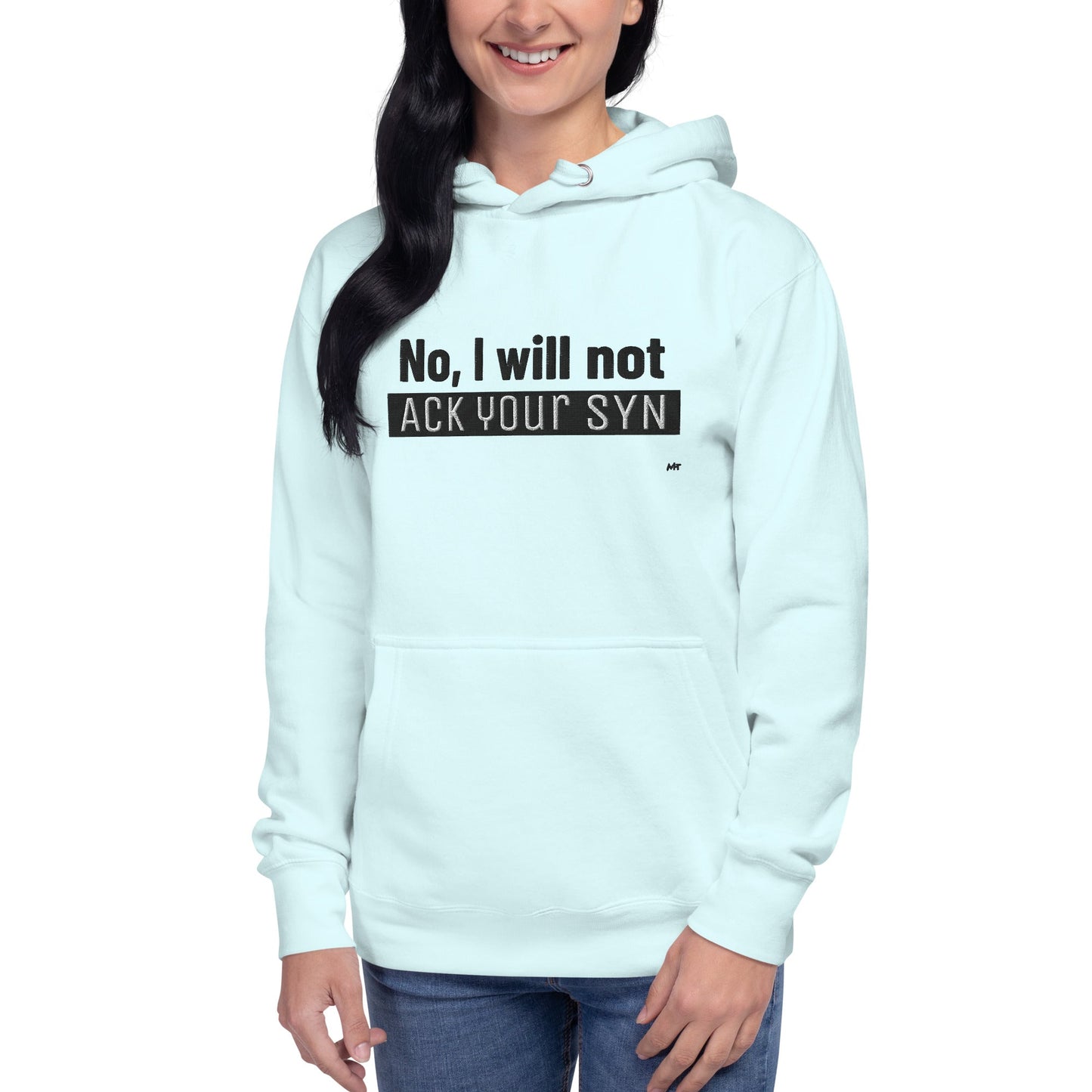No I will not ack your sin - Unisex Hoodie (embroidered) by DarkByteGear