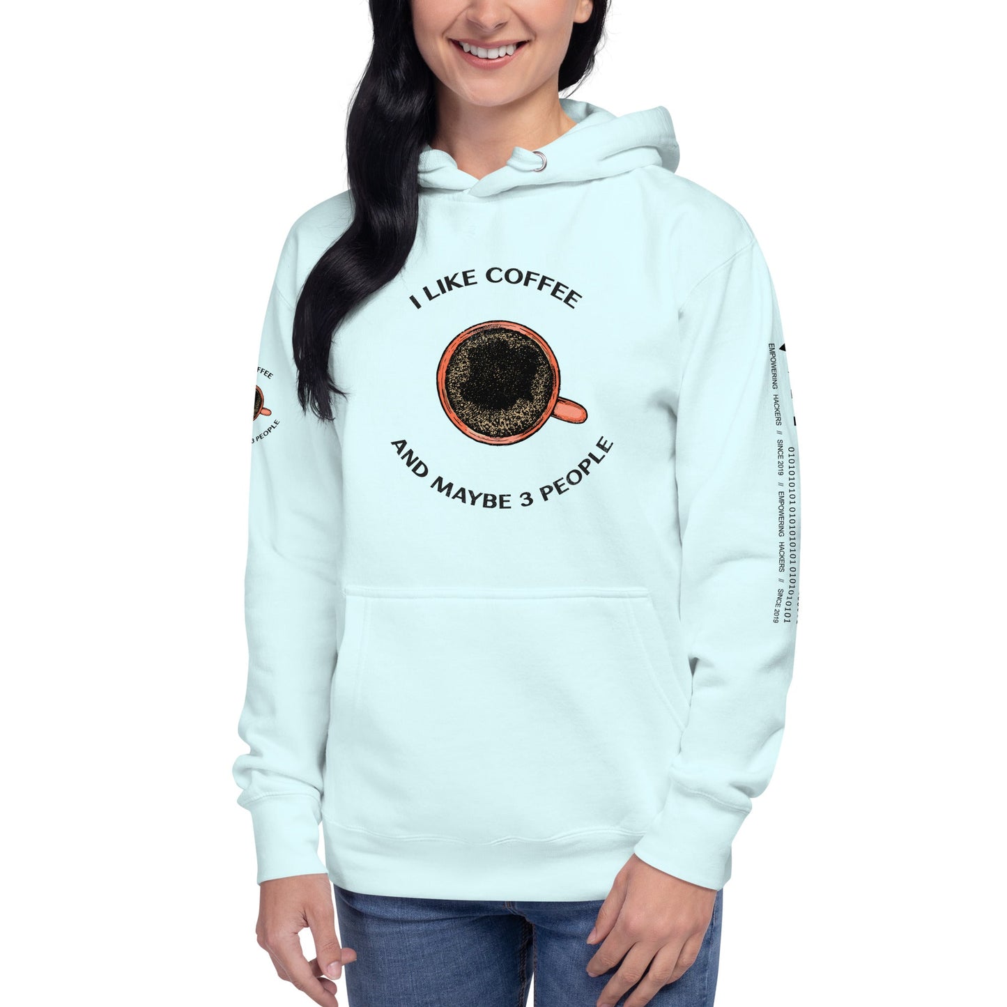 I like Coffee and maybe 3 people - Unisex Hoodie by DarkByteGear