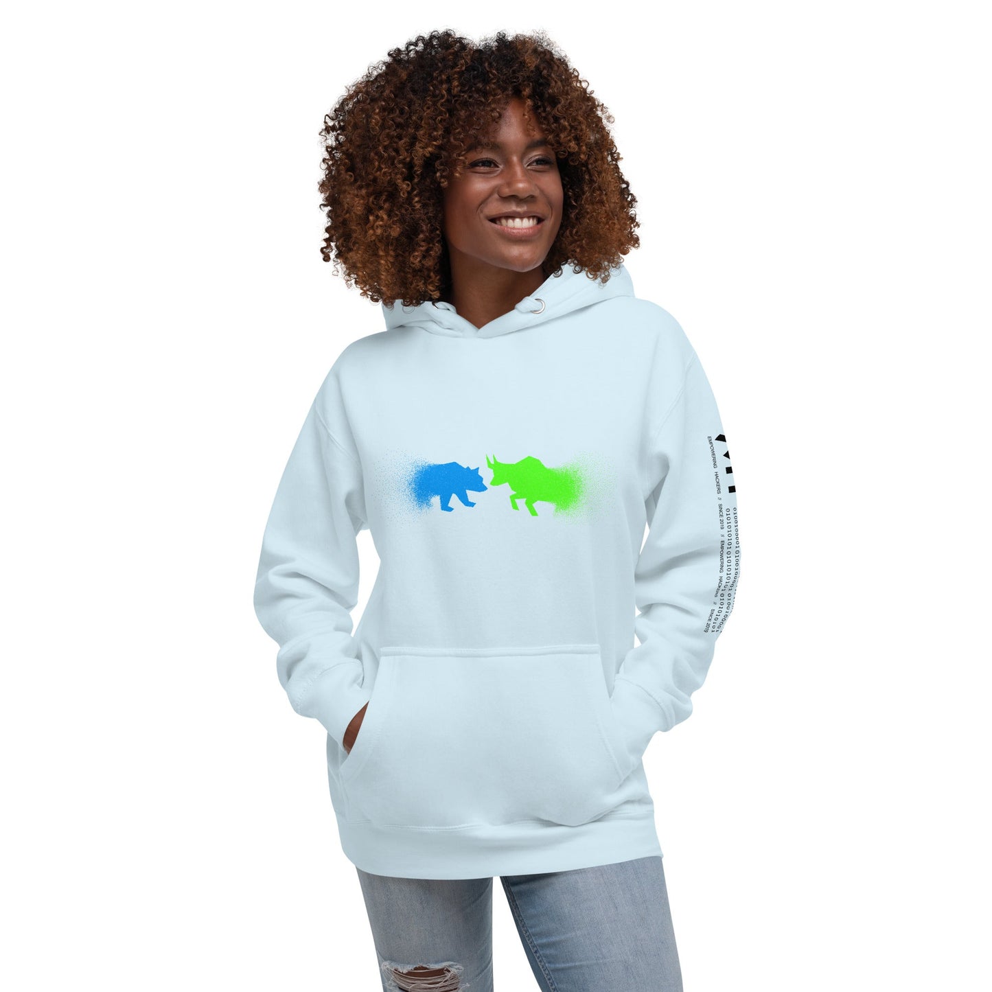 Bearish And Bullish (DB) in Light color - Unisex Hoodie by DarkByteGear