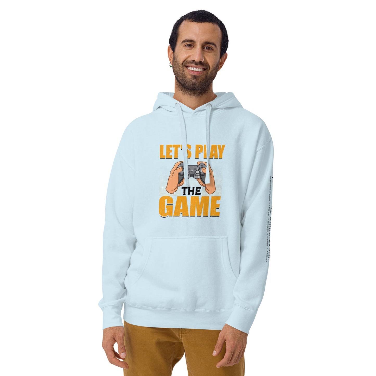 Let's Play the Game in Dark Text - Unisex Hoodie by DarkByteGear