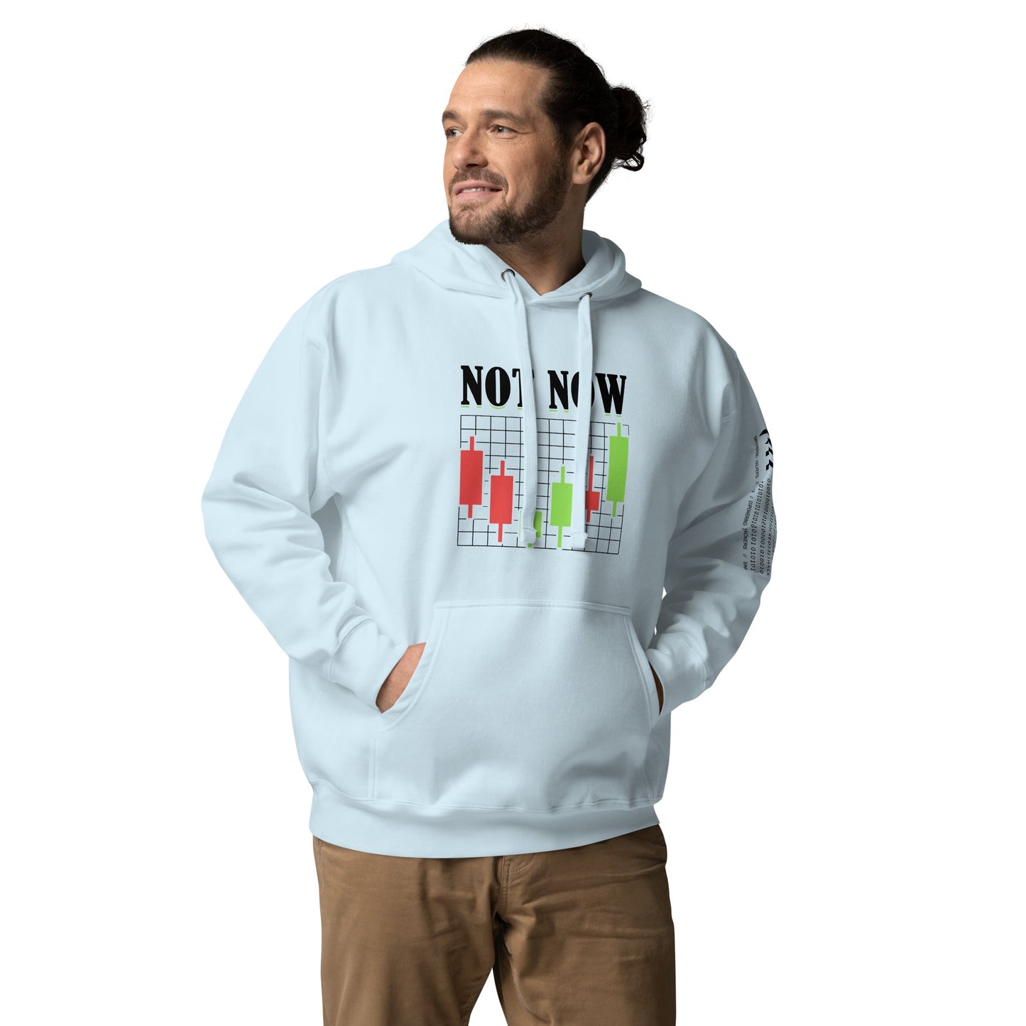 Not Now in Dark Text - Unisex Hoodie by DarkByteGear