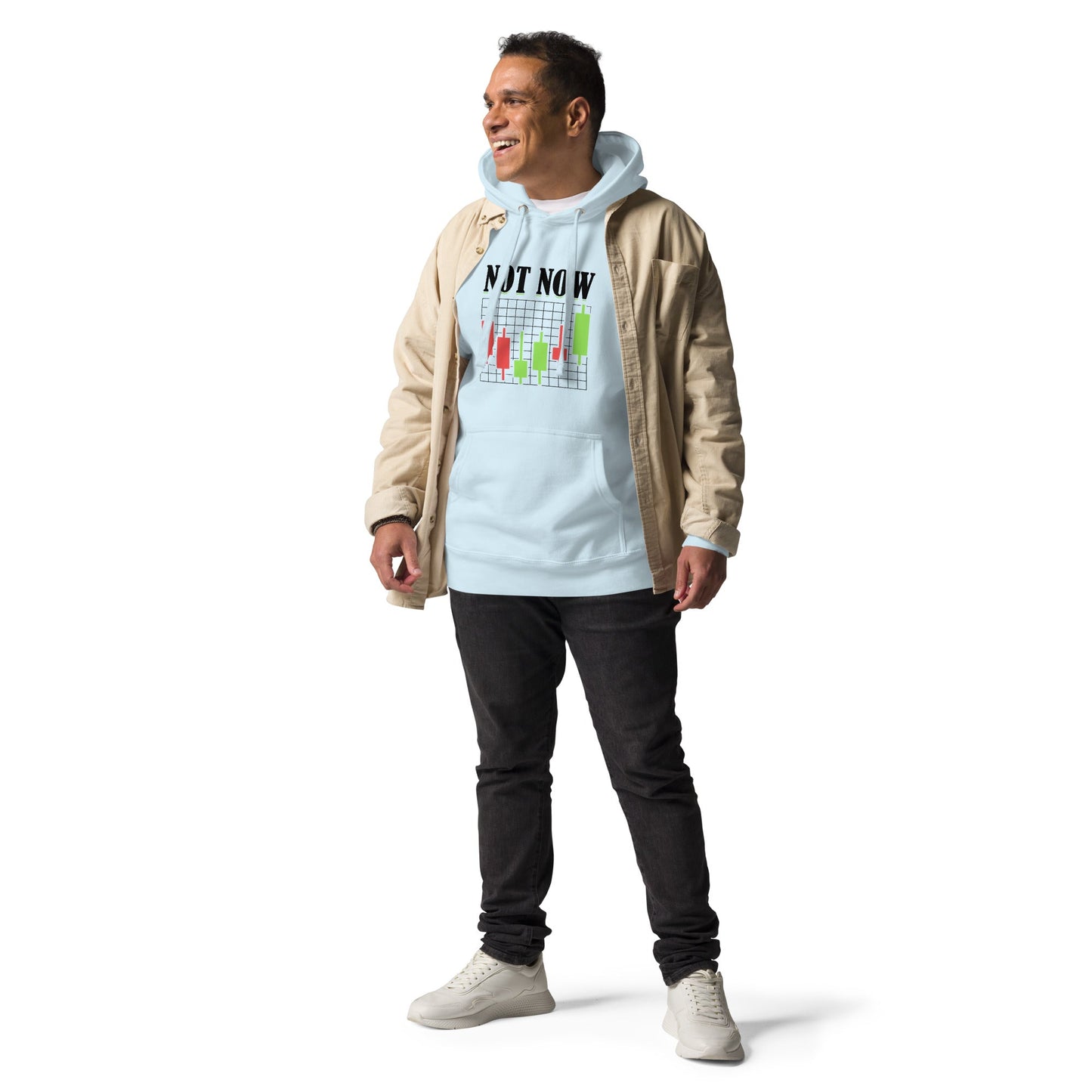 Not Now in Dark Text - Unisex Hoodie by DarkByteGear