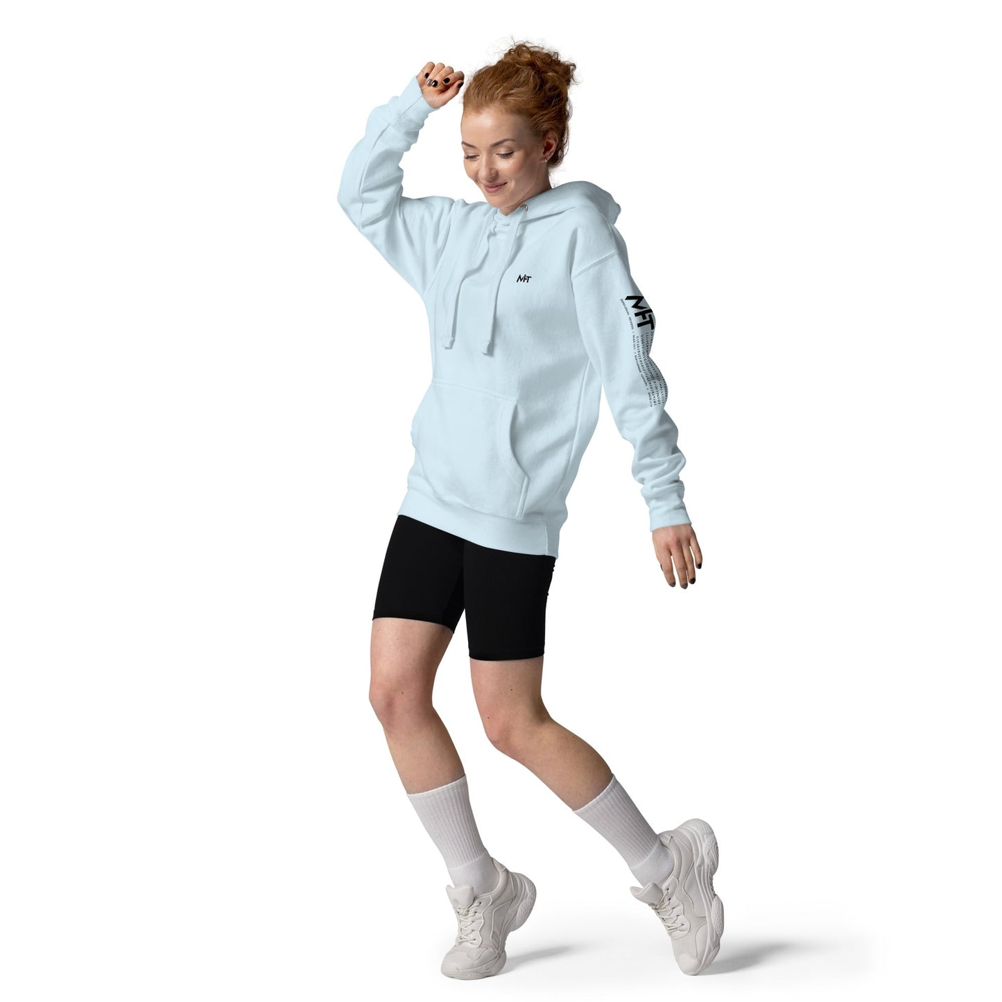 Levelling up to Big Sister for light color - Unisex Hoodie ( Back Print ) by DarkByteGear