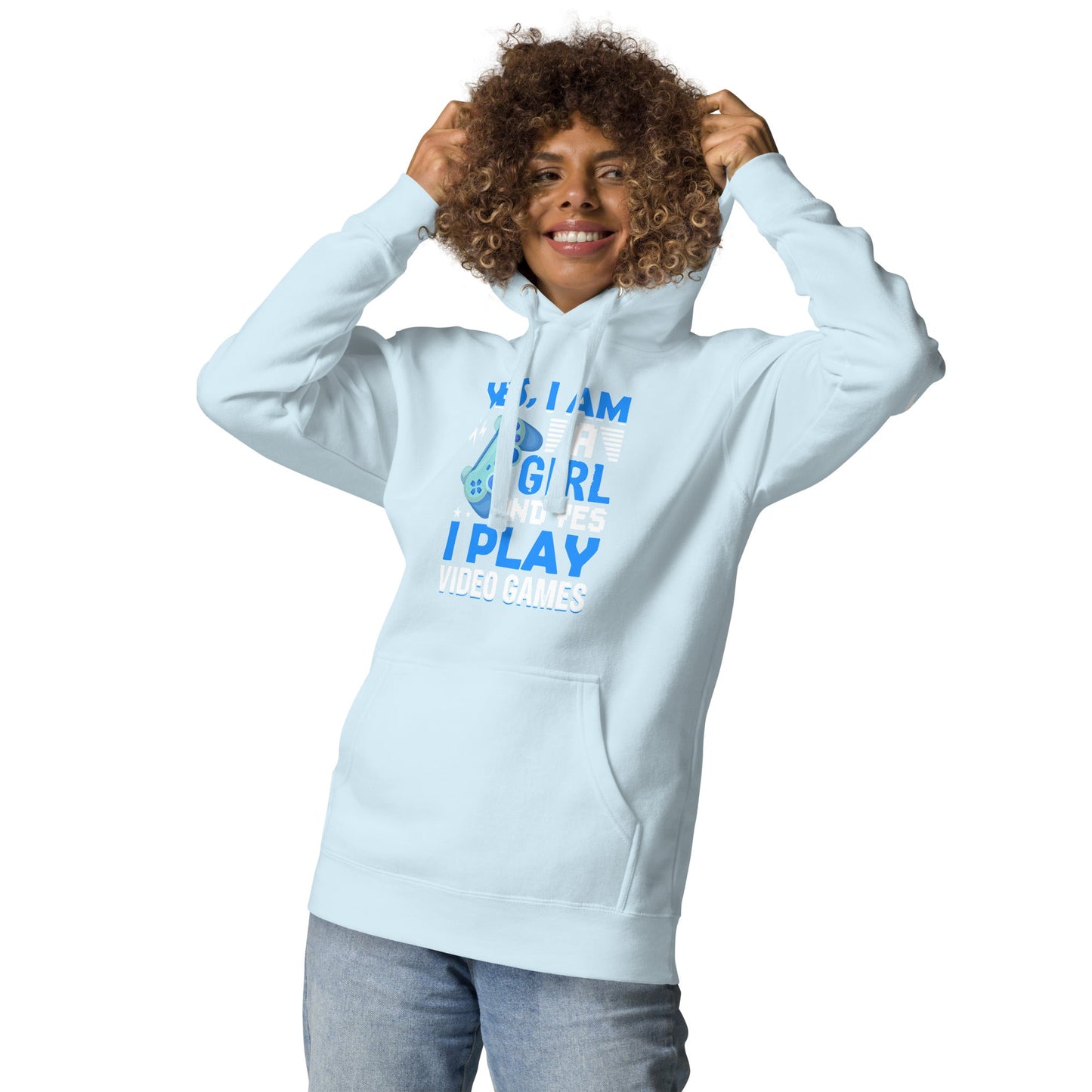 Yes, I am a Girl. Yes! I play Videogame - Unisex Hoodie by DarkByteGear