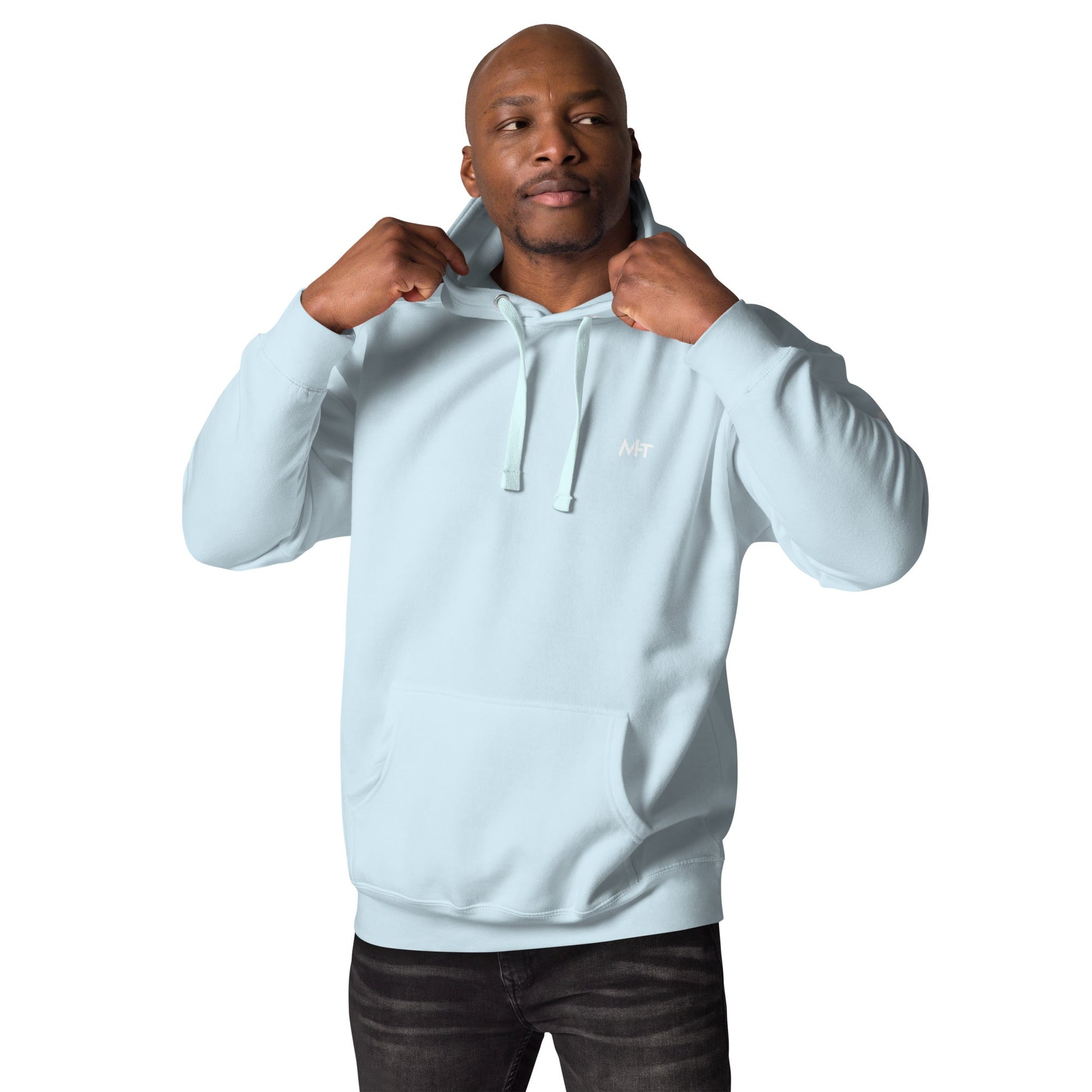Never Give Up! Arge Quit - Unisex Hoodie ( Back Print ) by DarkByteGear