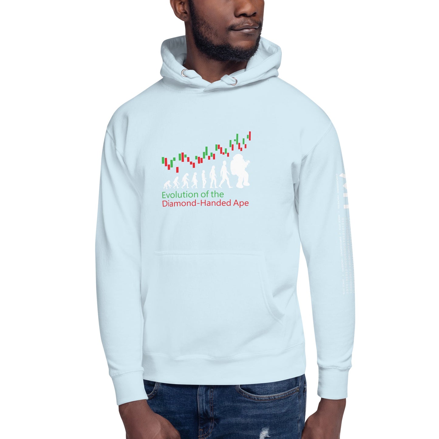 Evolution of the Diamond-handed Ape - Unisex Hoodie by DarkByteGear