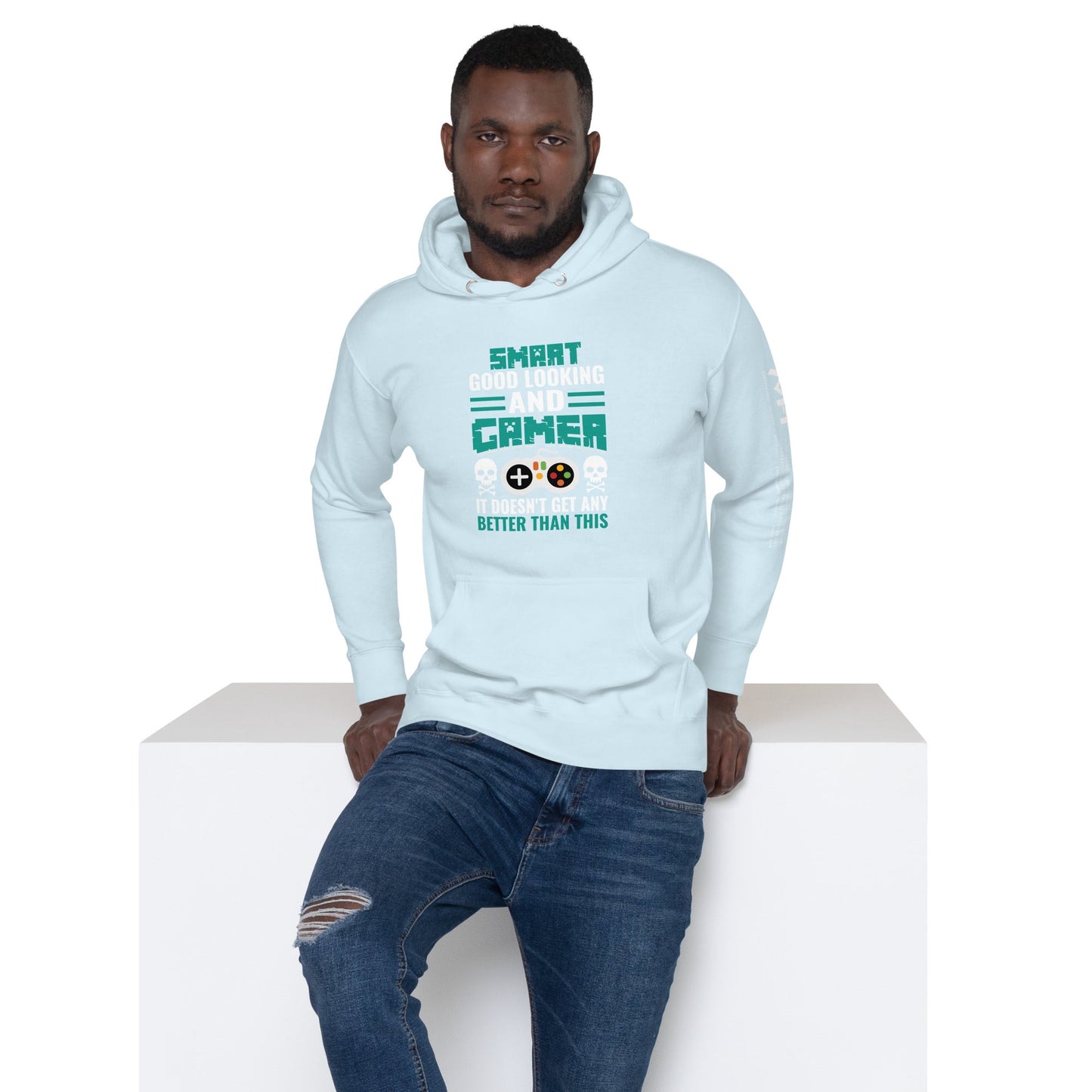 Smart Good Looking and Gamer; It Doesn't Get Any Better than this - Unisex Hoodie by DarkByteGear