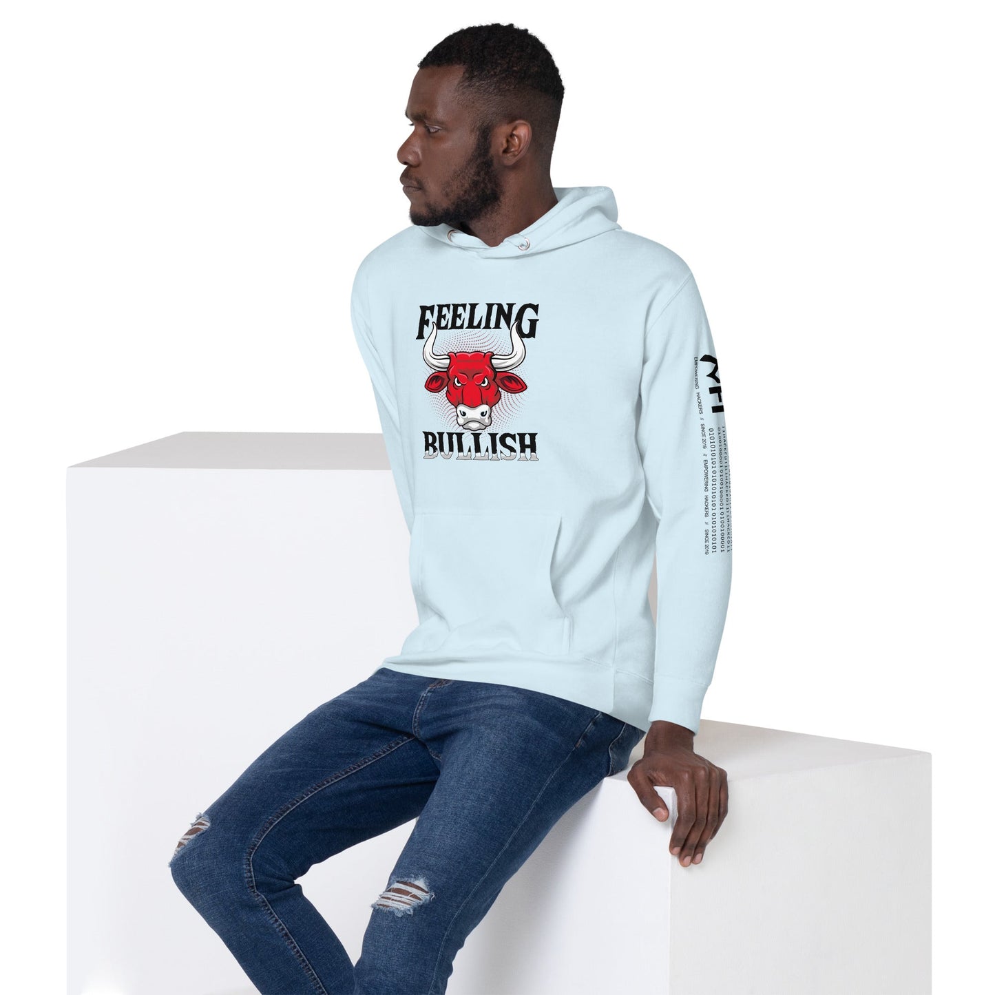 Feeling Bullish in Dark Text - Unisex Hoodie by DarkByteGear