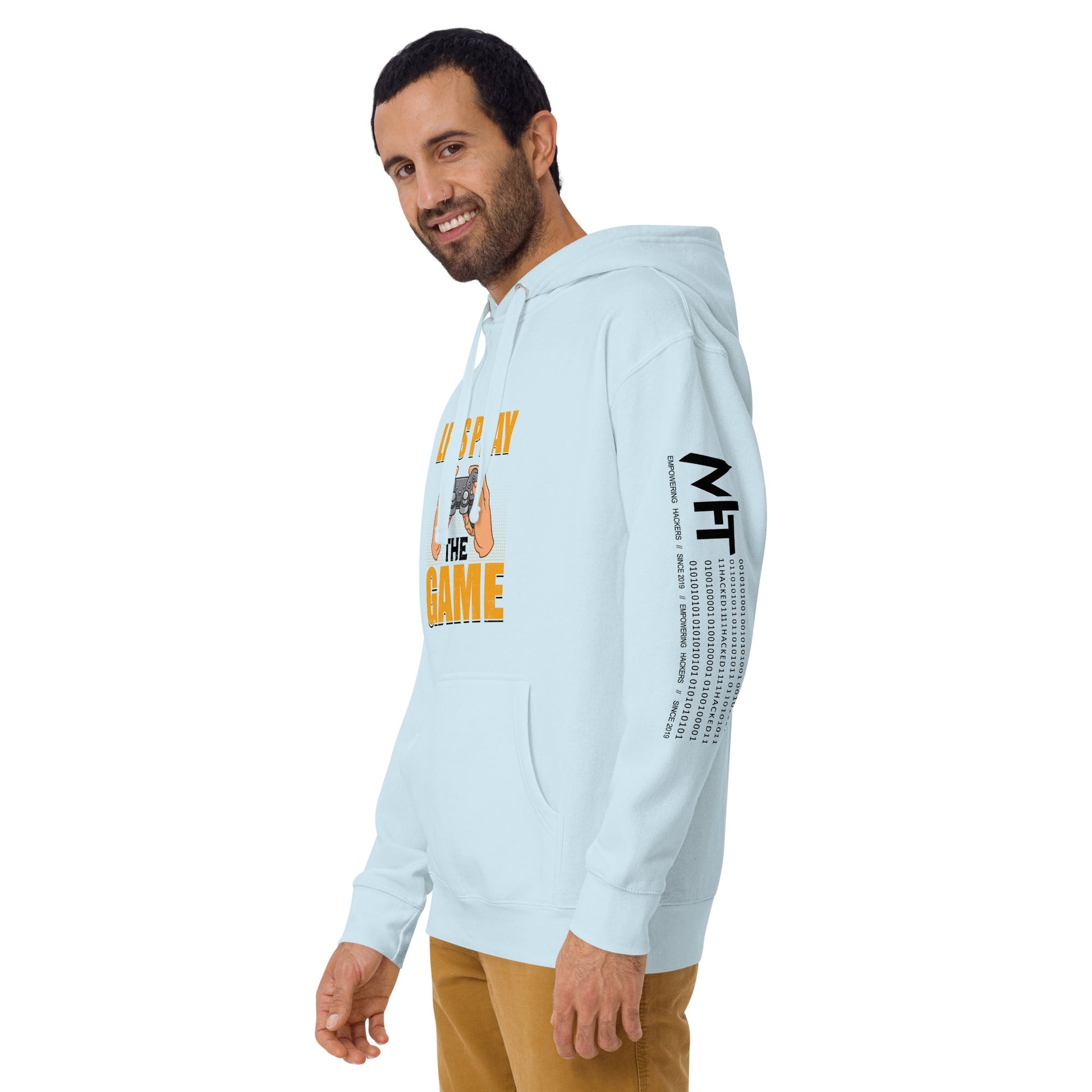 Let's Play the Game in Dark Text - Unisex Hoodie by DarkByteGear