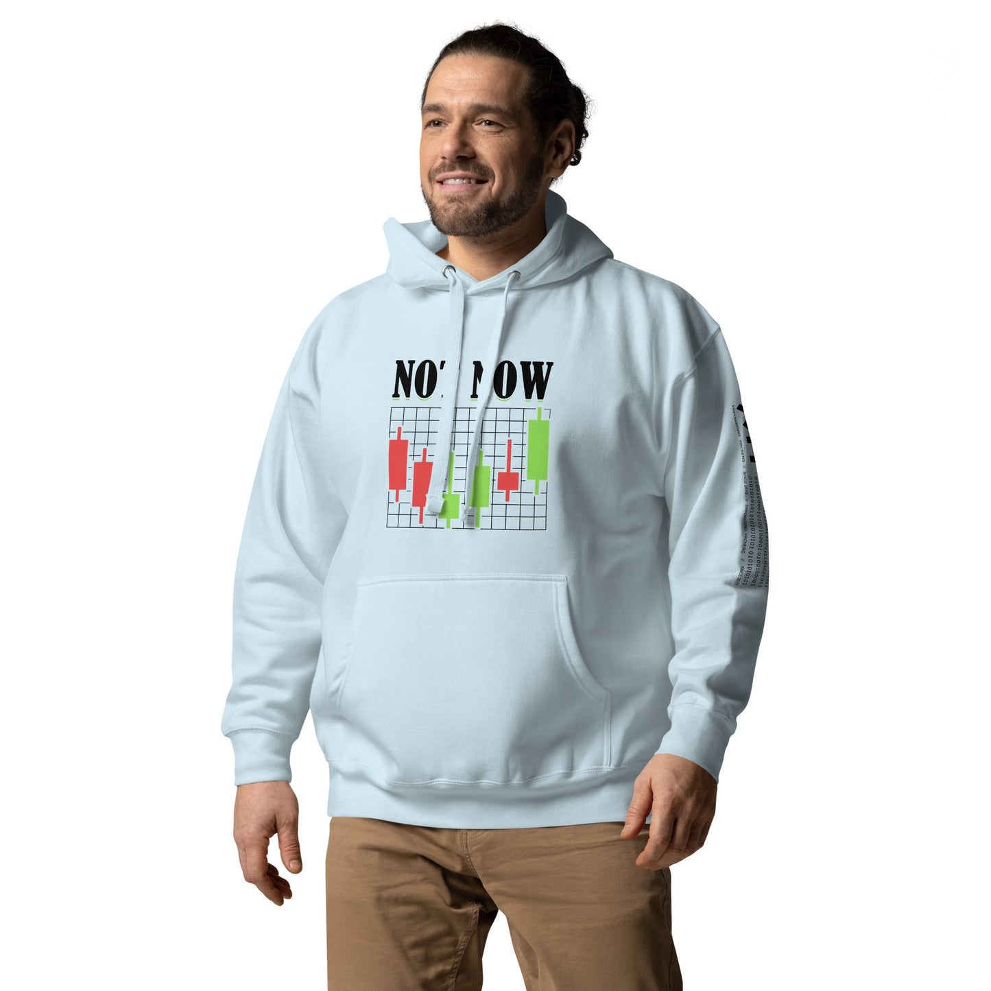 Not Now in Dark Text - Unisex Hoodie by DarkByteGear