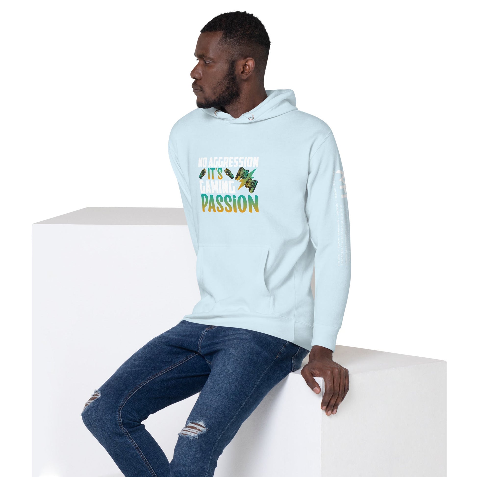 No Aggression, It's Gaming Passion - Unisex Hoodie by DarkByteGear