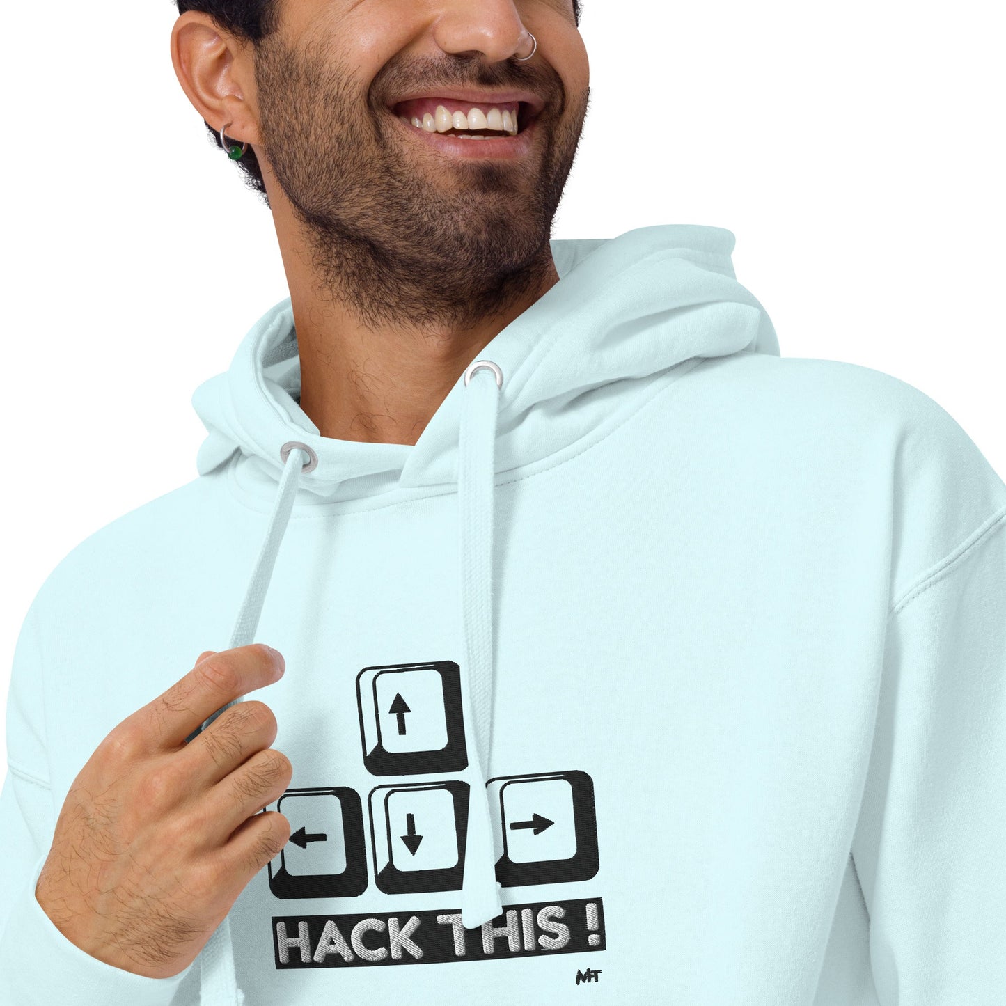 Hack this - Unisex Hoodie (embroidered) by DarkByteGear
