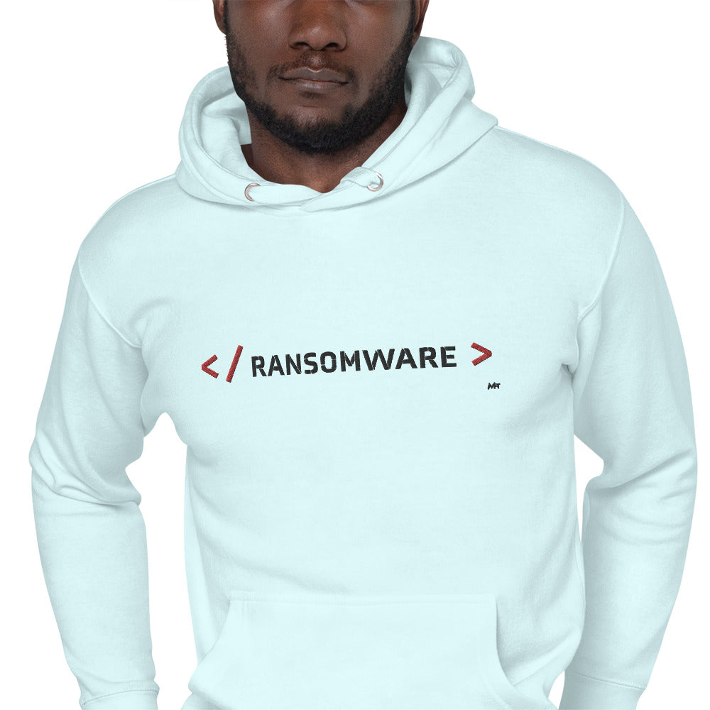 Ransomware - Unisex Hoodie Embroidery by DarkByteGear
