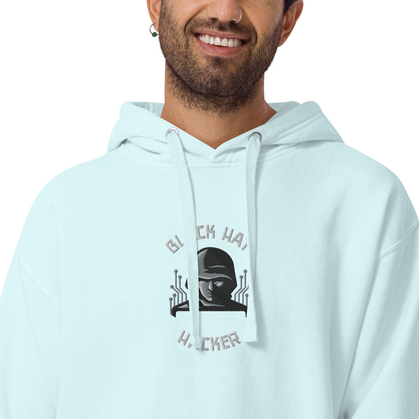 Black Hat Hacker - Unisex Hoodie (embroidered) by DarkByteGear