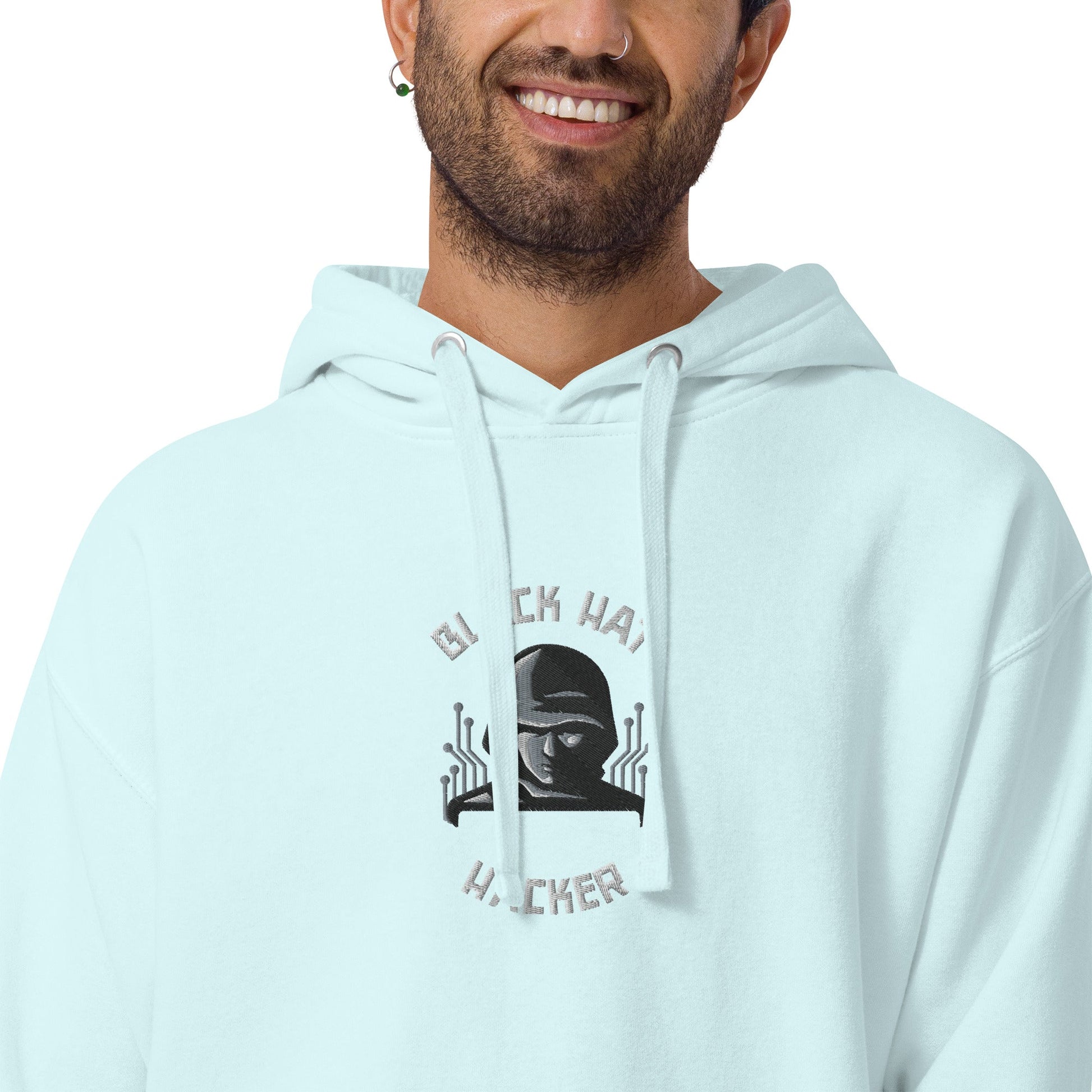 Black Hat Hacker - Unisex Hoodie (embroidered) by DarkByteGear