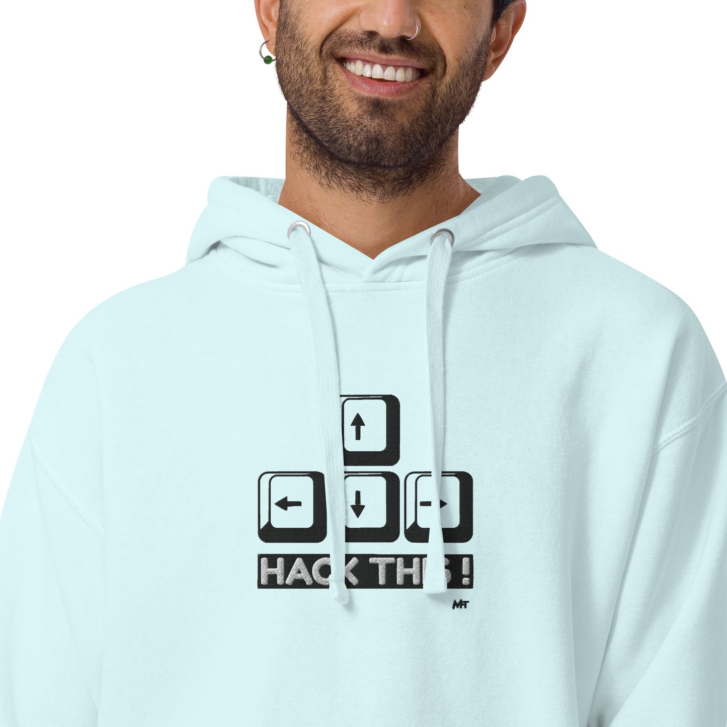 Hack this - Unisex Hoodie (embroidered) by DarkByteGear