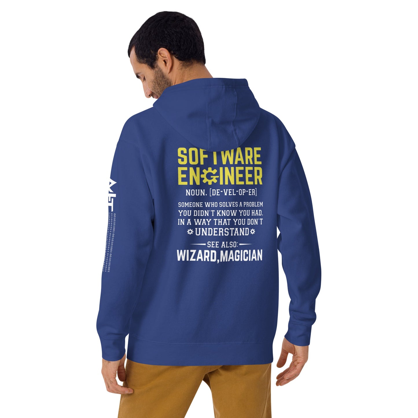 Software Engineer - Unisex Hoodie (back print) by DarkByteGear