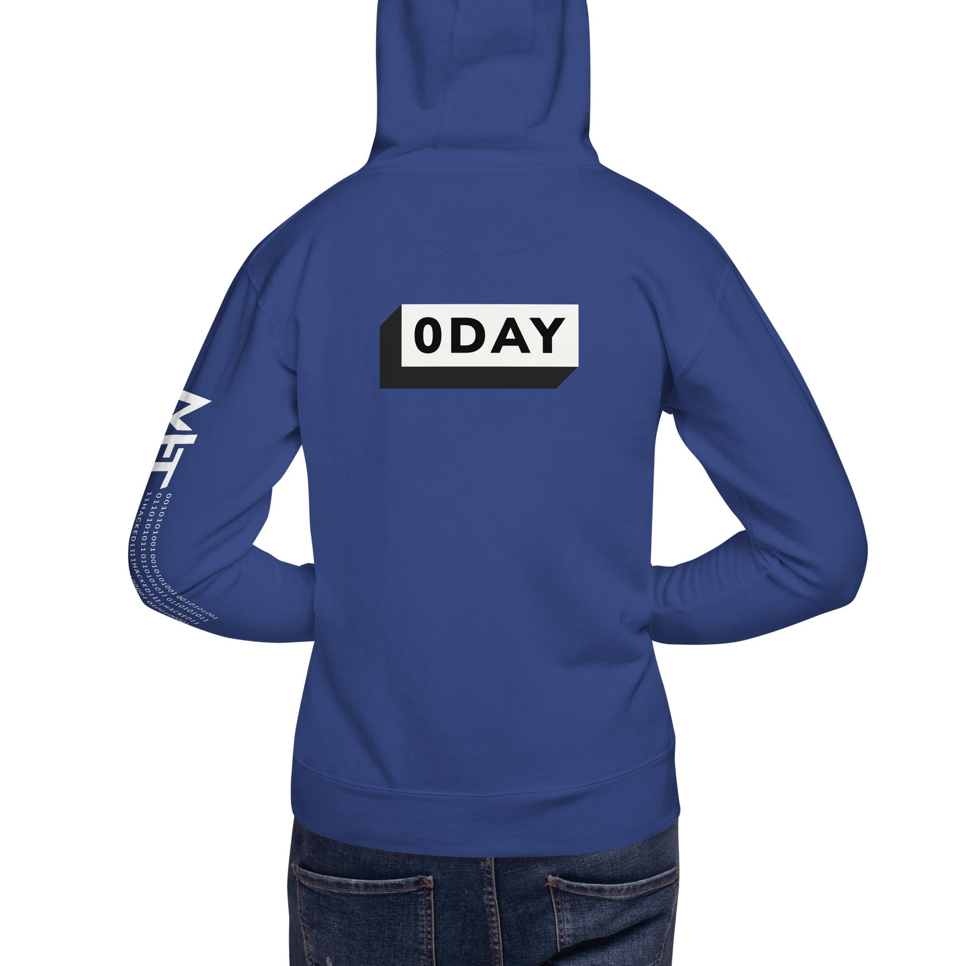 0 day v1 - Unisex Hoodie (back print) by DarkByteGear
