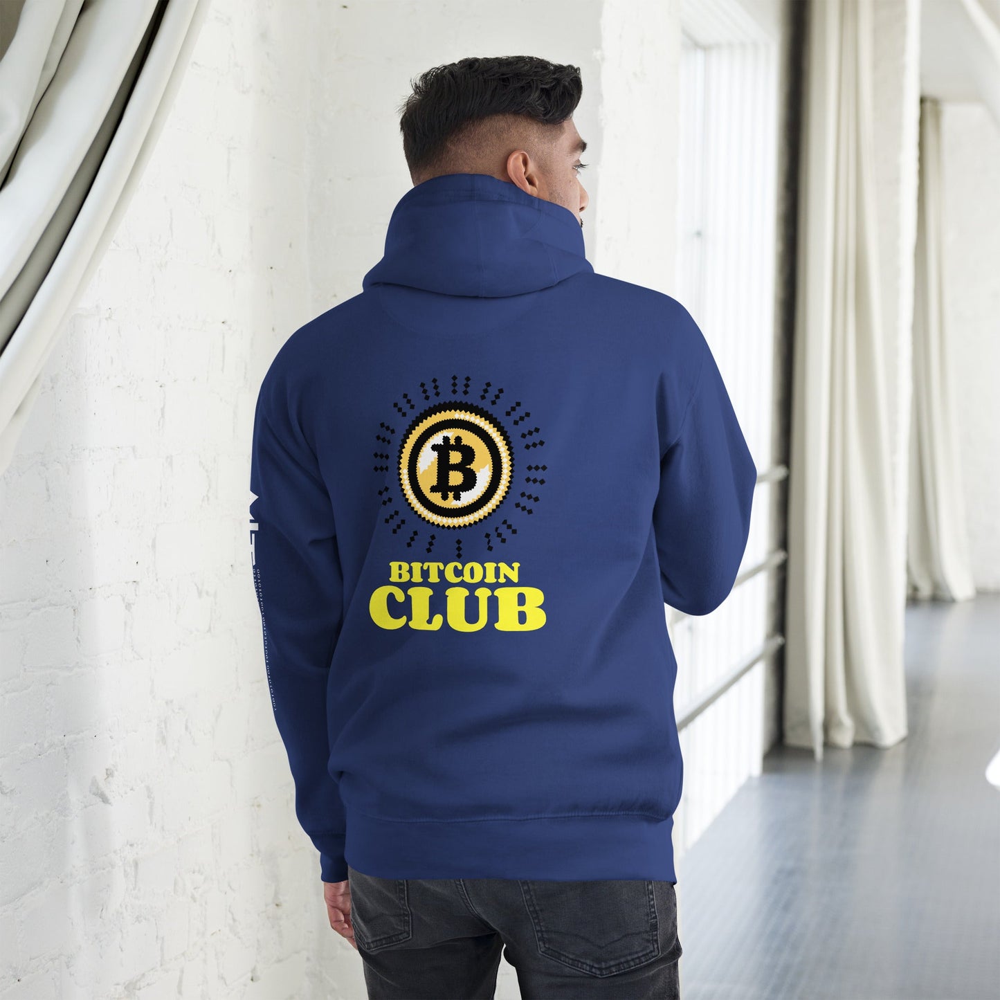 Bit Coin Club 8 bit style - Unisex Hoodie by DarkByteGear