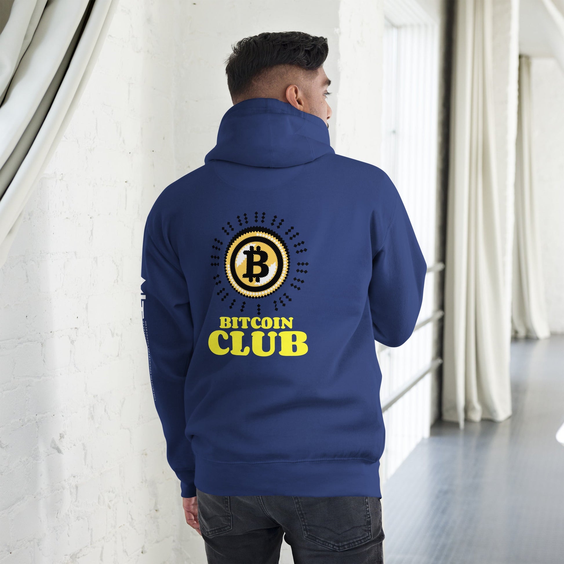 Bit Coin Club 8 bit style - Unisex Hoodie by DarkByteGear