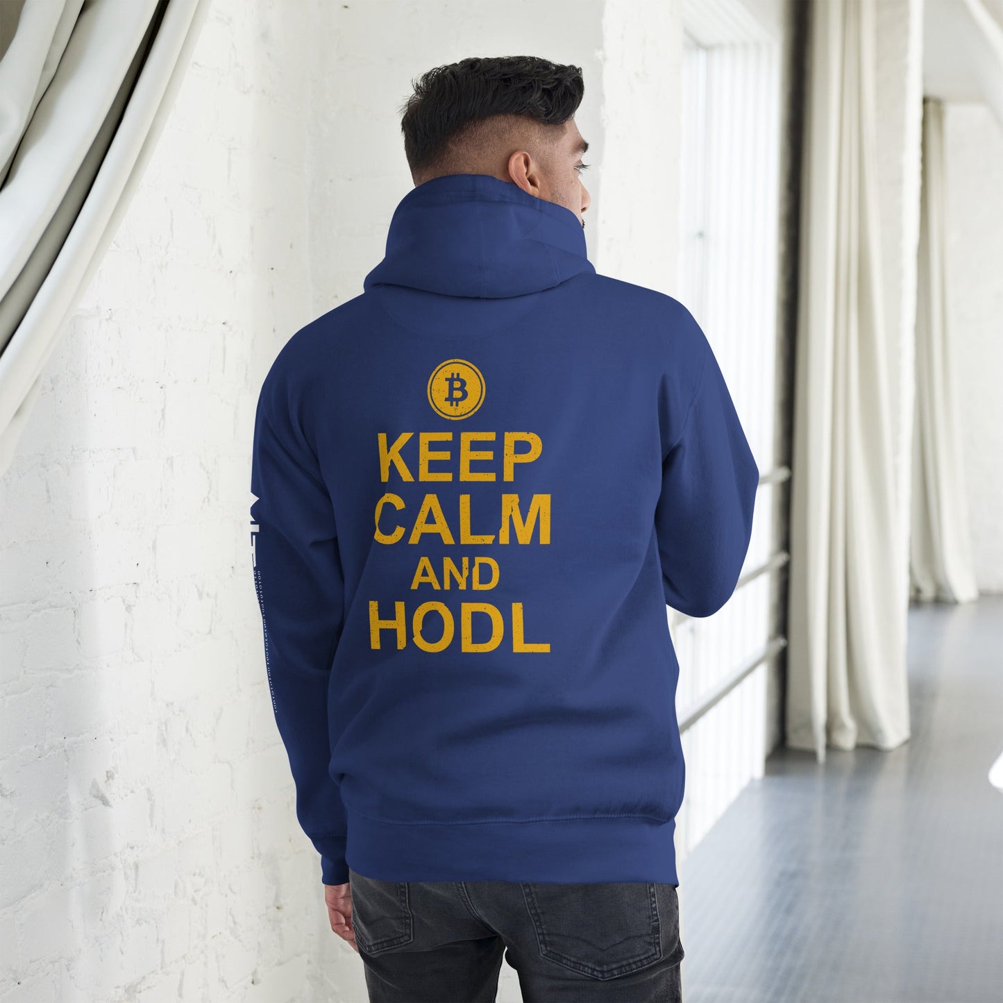 Keep Calm and HODL Unisex Hoodie by DarkByteGear