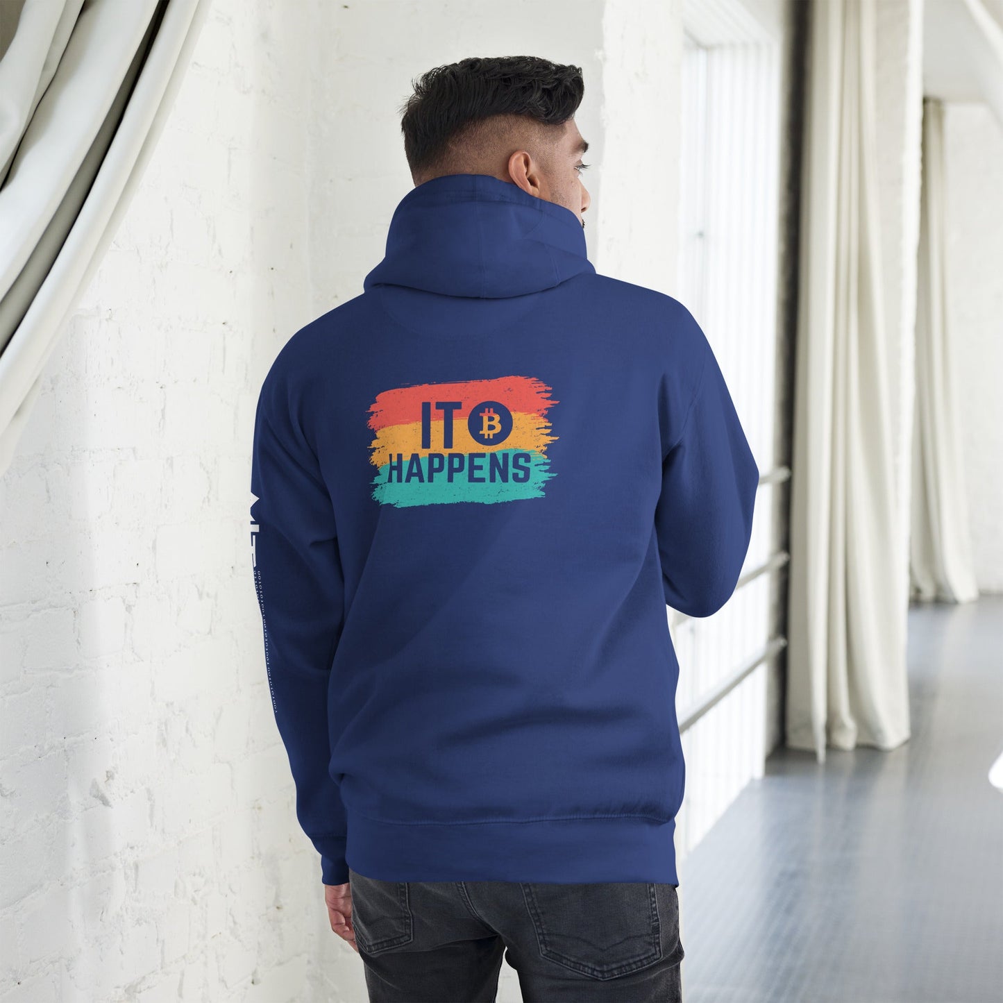 It happens Unisex Hoodie ( Back Print ) by DarkByteGear