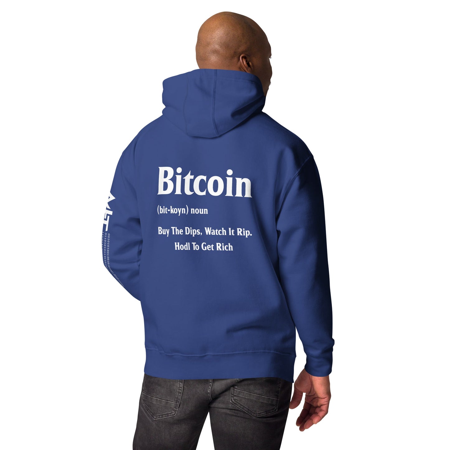 Bitcoin Definition ( White Text ) - Unisex Hoodie by DarkByteGear