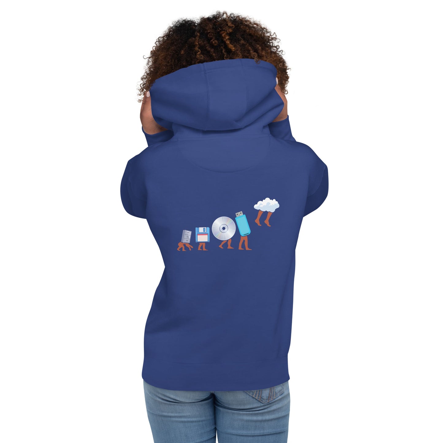 Funny Geek Programmer Nerd - Unisex Hoodie ( Back Print ) by DarkByteGear