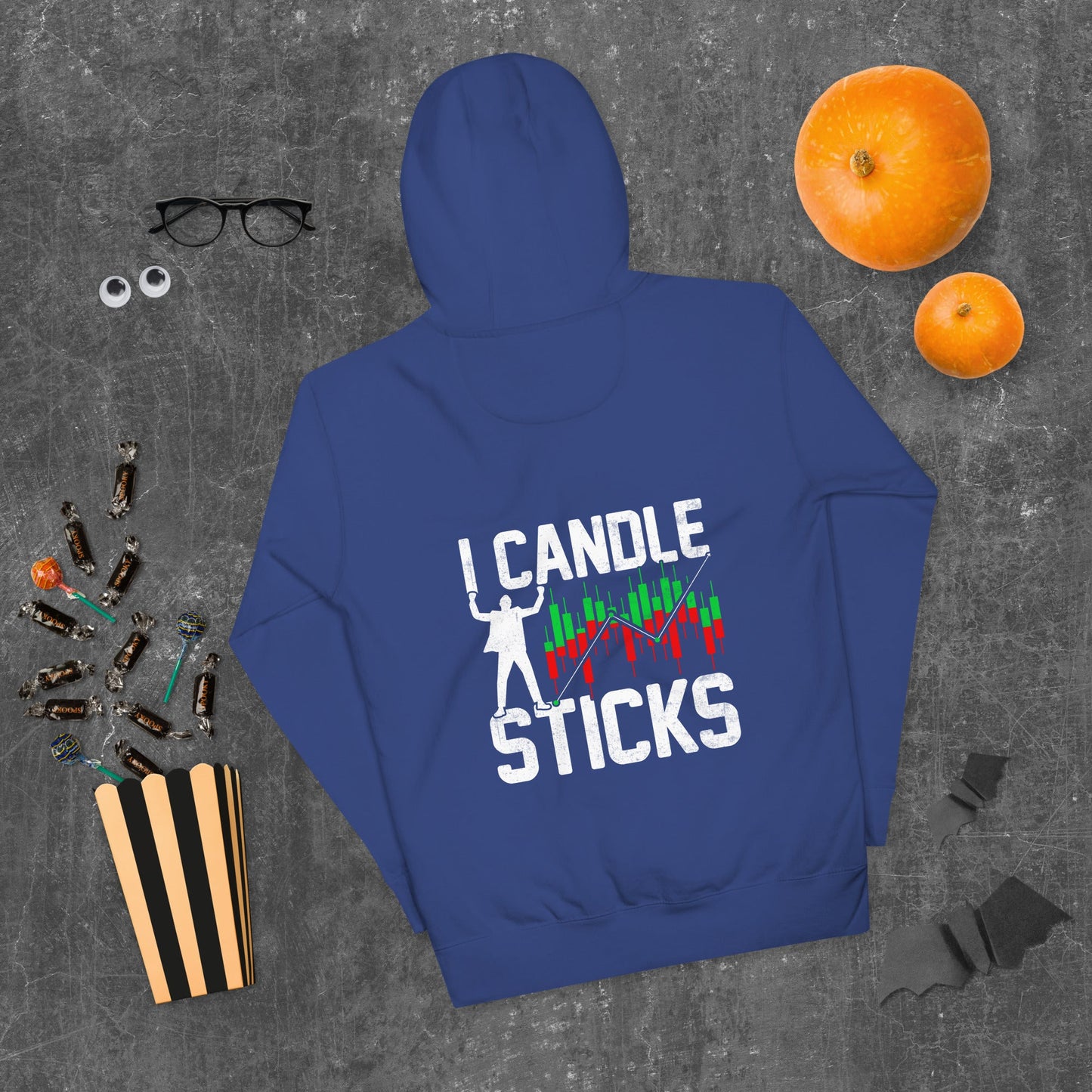 I Candle Stick - Unisex Hoodie ( Back Print ) by DarkByteGear