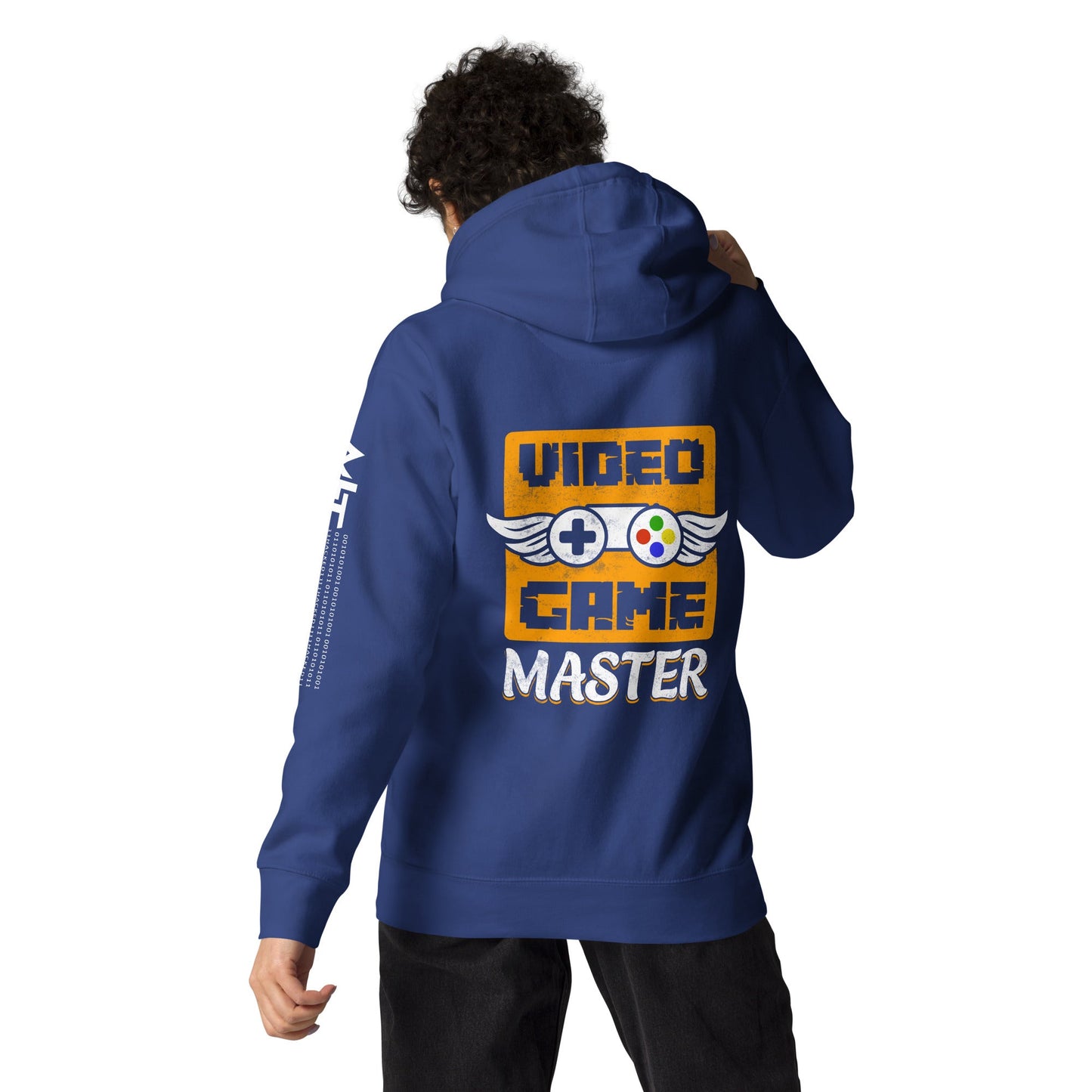 VIDEO GAME MASTER (MAHFUZ) - Unisex Hoodie ( Back Print ) by DarkByteGear