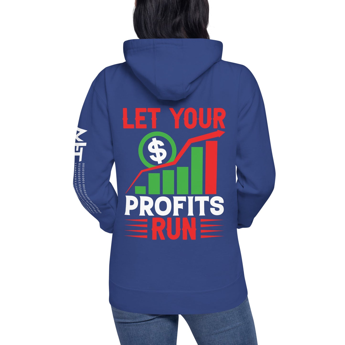 Let your Profits run V1 - Unisex Hoodie ( Back Print ) by DarkByteGear
