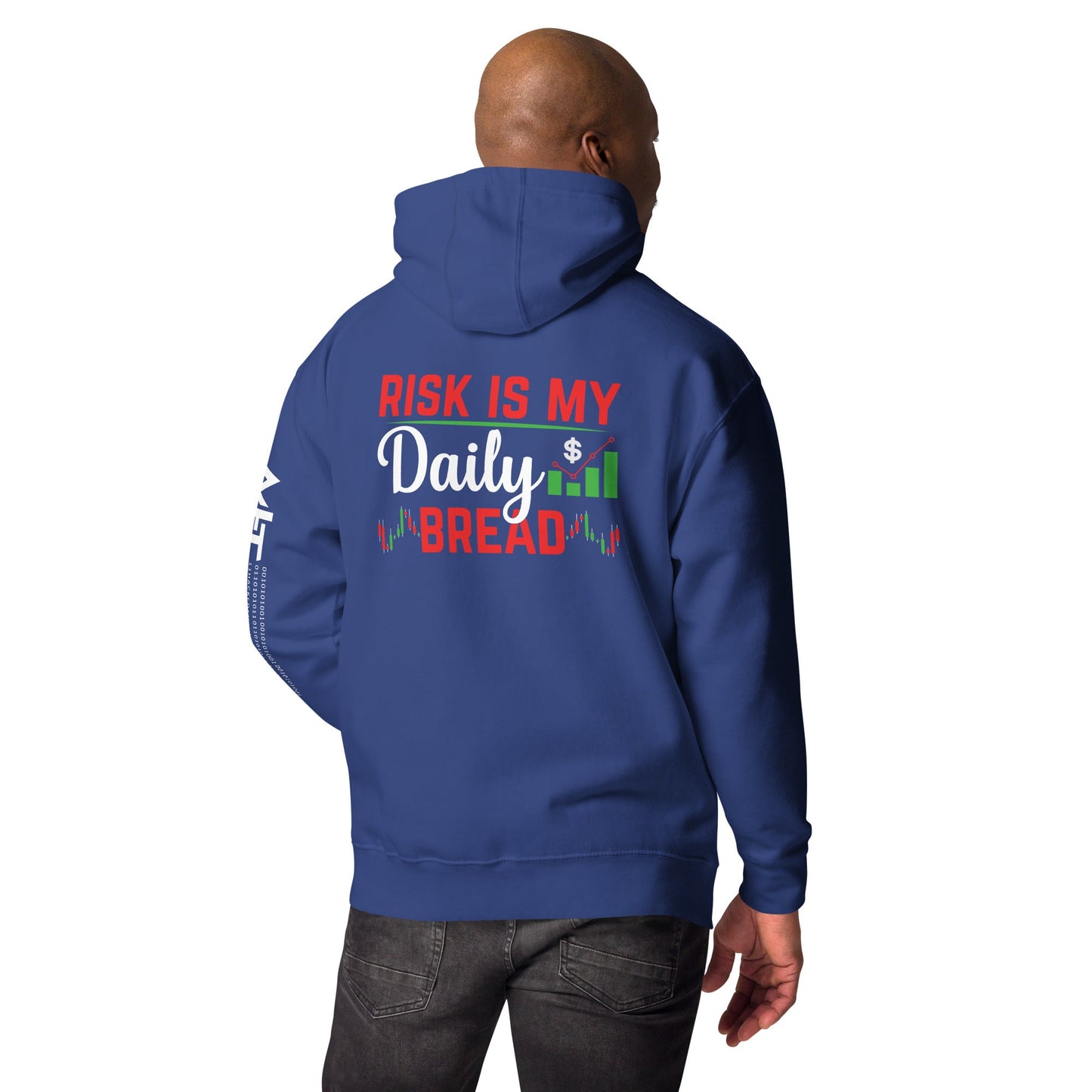 Risk is my Daily Bread - Unisex Hoodie ( Back Print ) by DarkByteGear