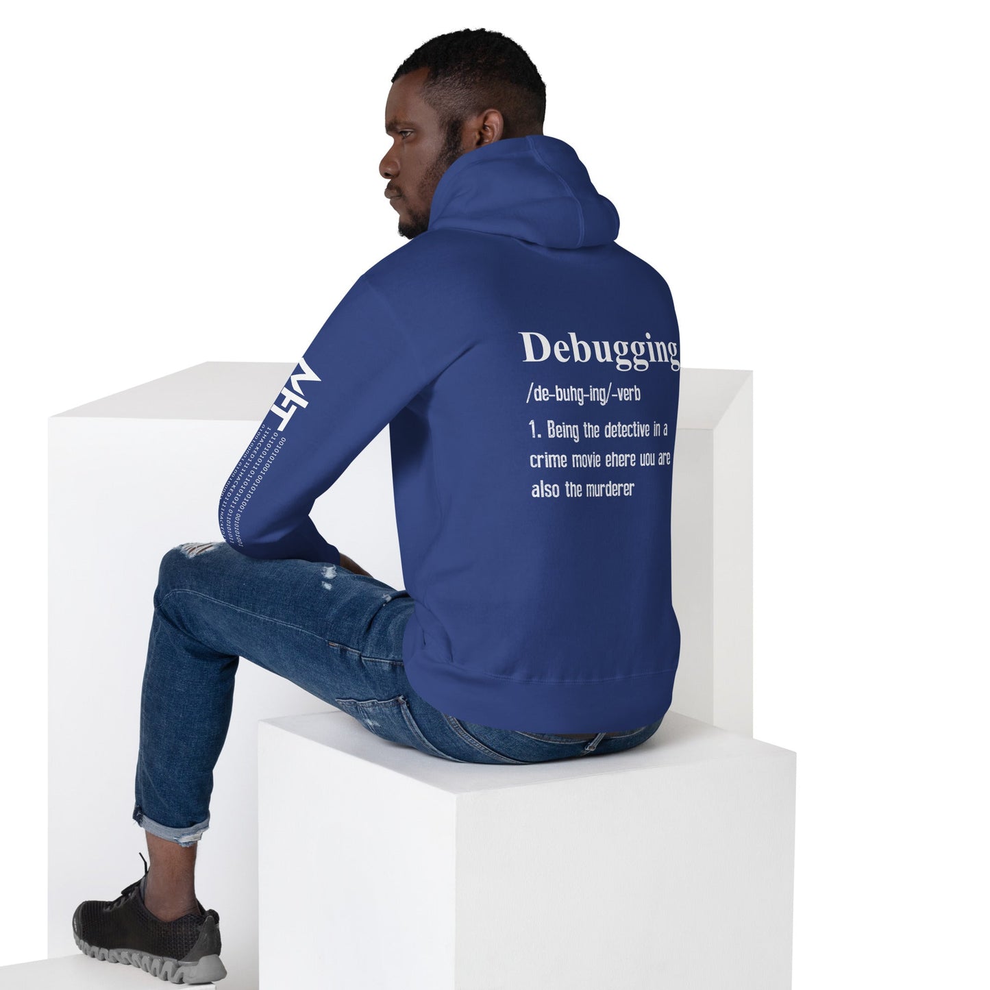 Debugging Definition V1 - Unisex Hoodie ( Back Print ) by DarkByteGear