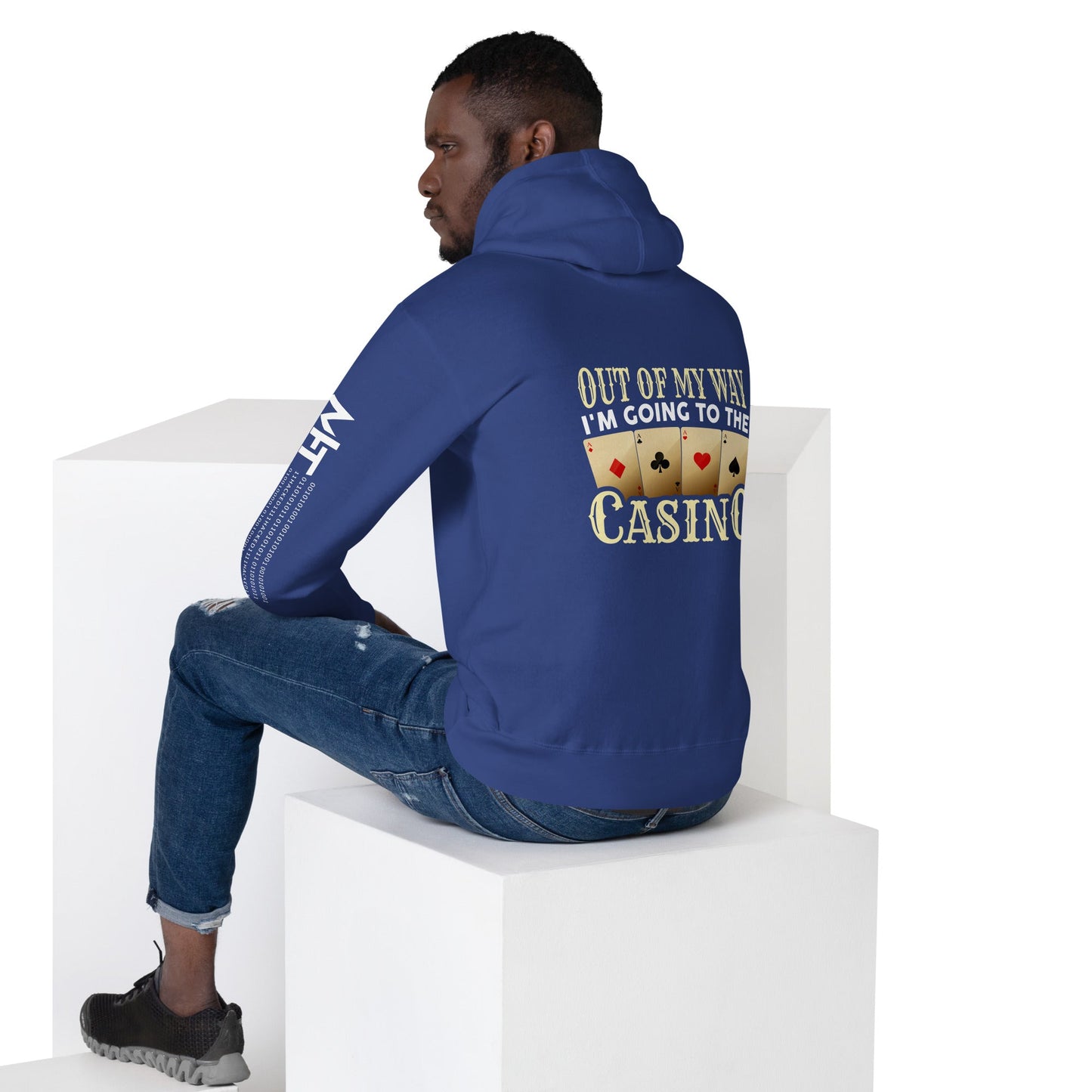 Out of My way; I am Going to the Casino - Unisex Hoodie ( Back Print ) by DarkByteGear