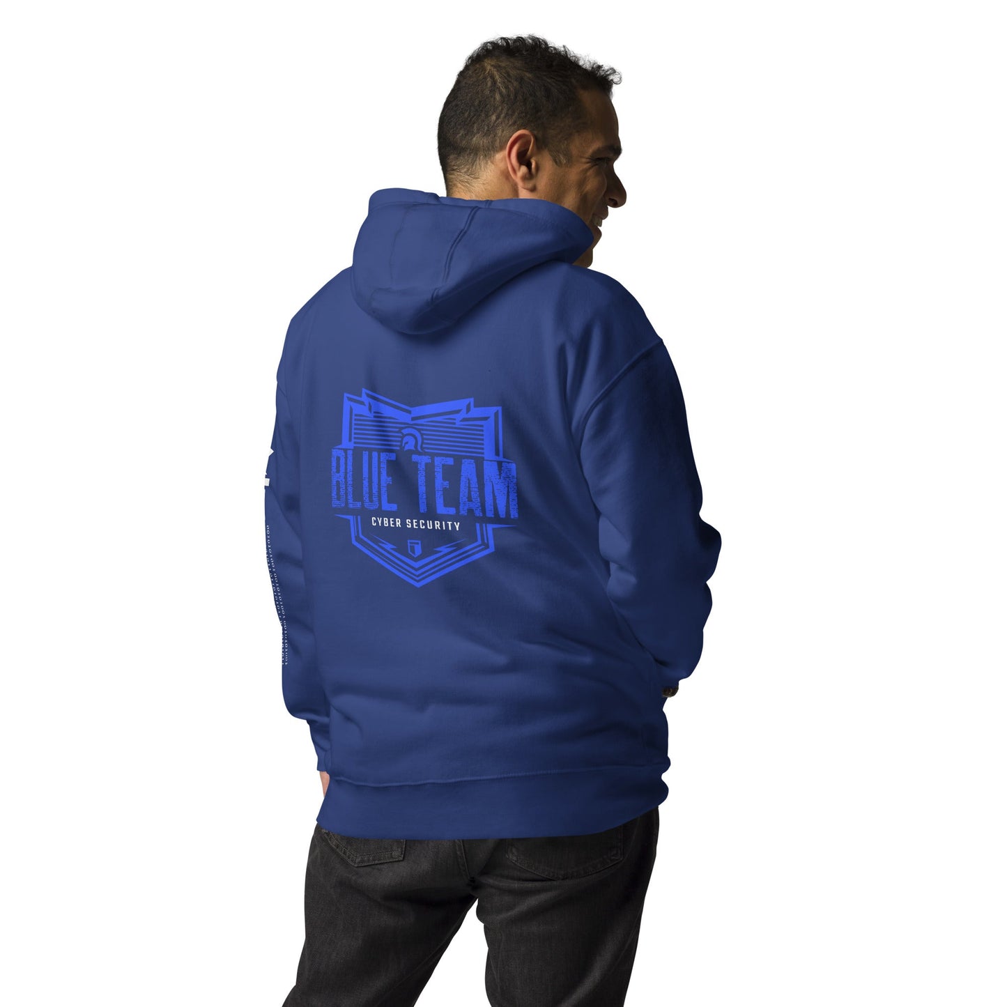 Cyber Security Blue Team V13 - Unisex Hoodie ( Back Print ) by DarkByteGear