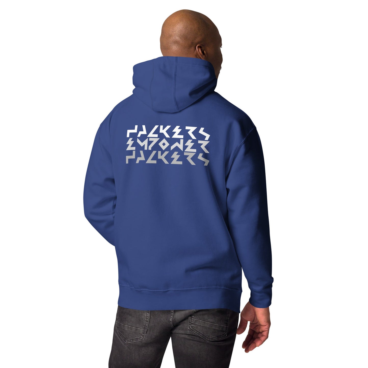 Hackers Empower Hackers V5 - Unisex Hoodie ( Back Print ) by DarkByteGear