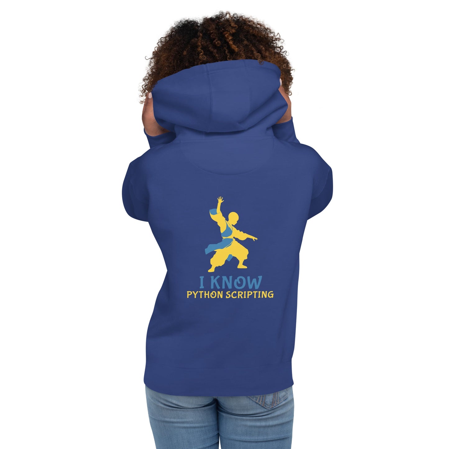 I Know Python Scripting - Unisex Hoodie ( Back Print ) by DarkByteGear