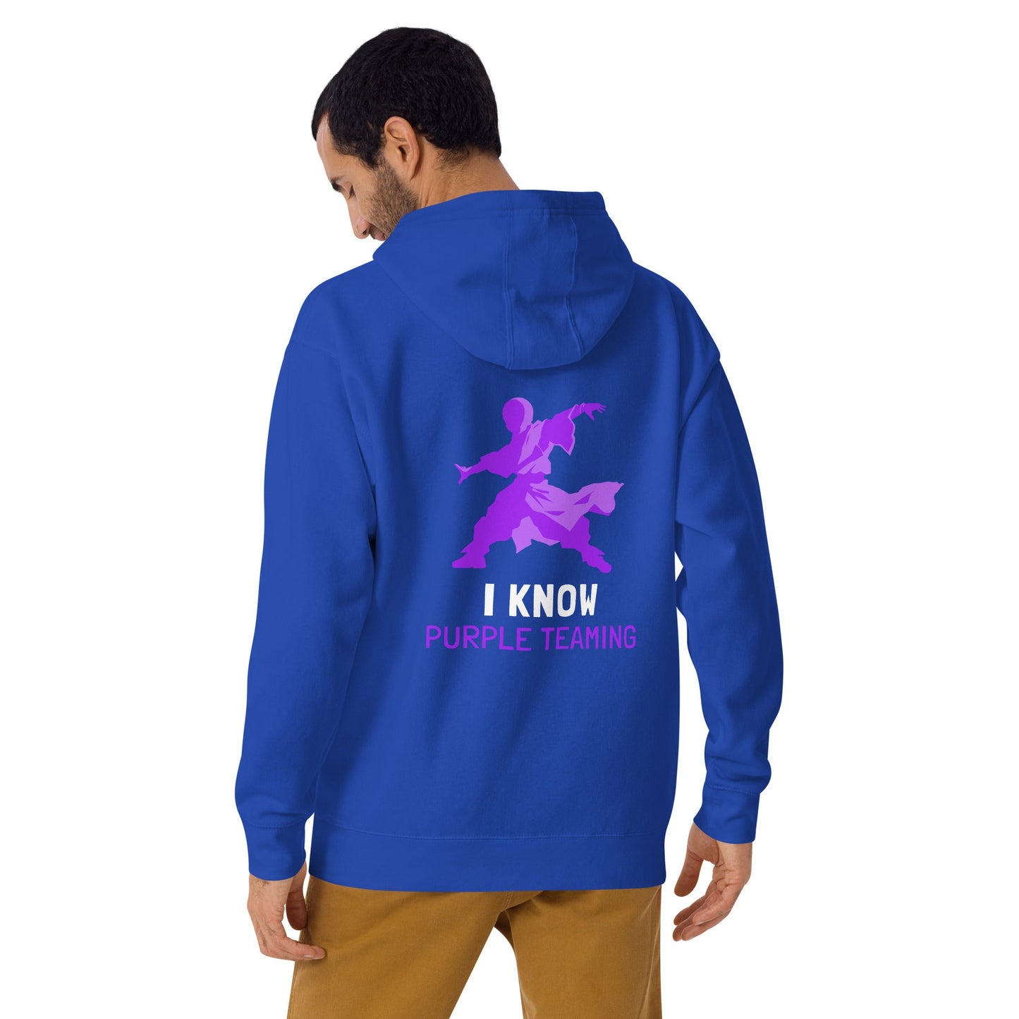 I Know Purple Teaming - Unisex Hoodie ( Back Print ) by DarkByteGear