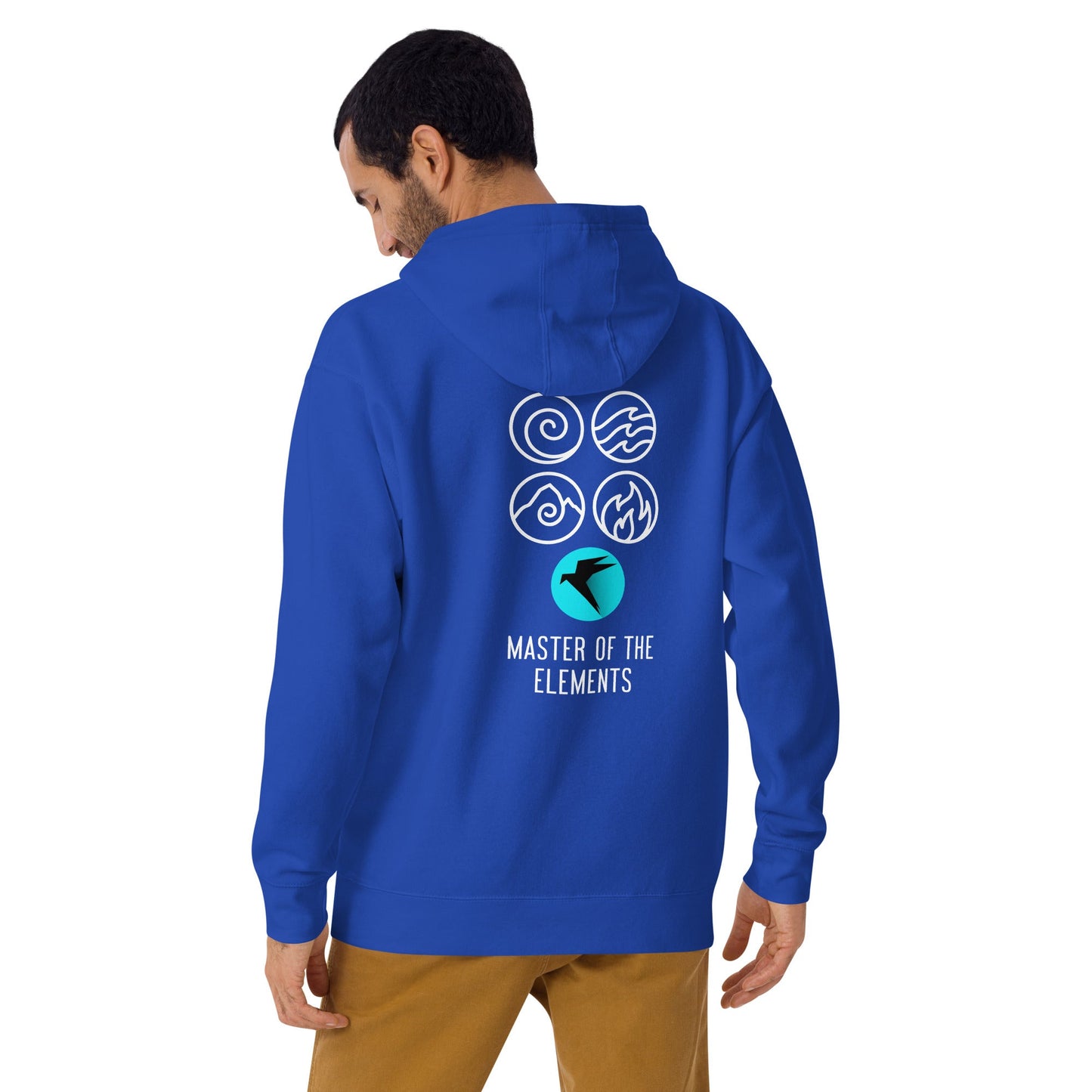 Master of Elements - Unisex Hoodie (back print) by DarkByteGear
